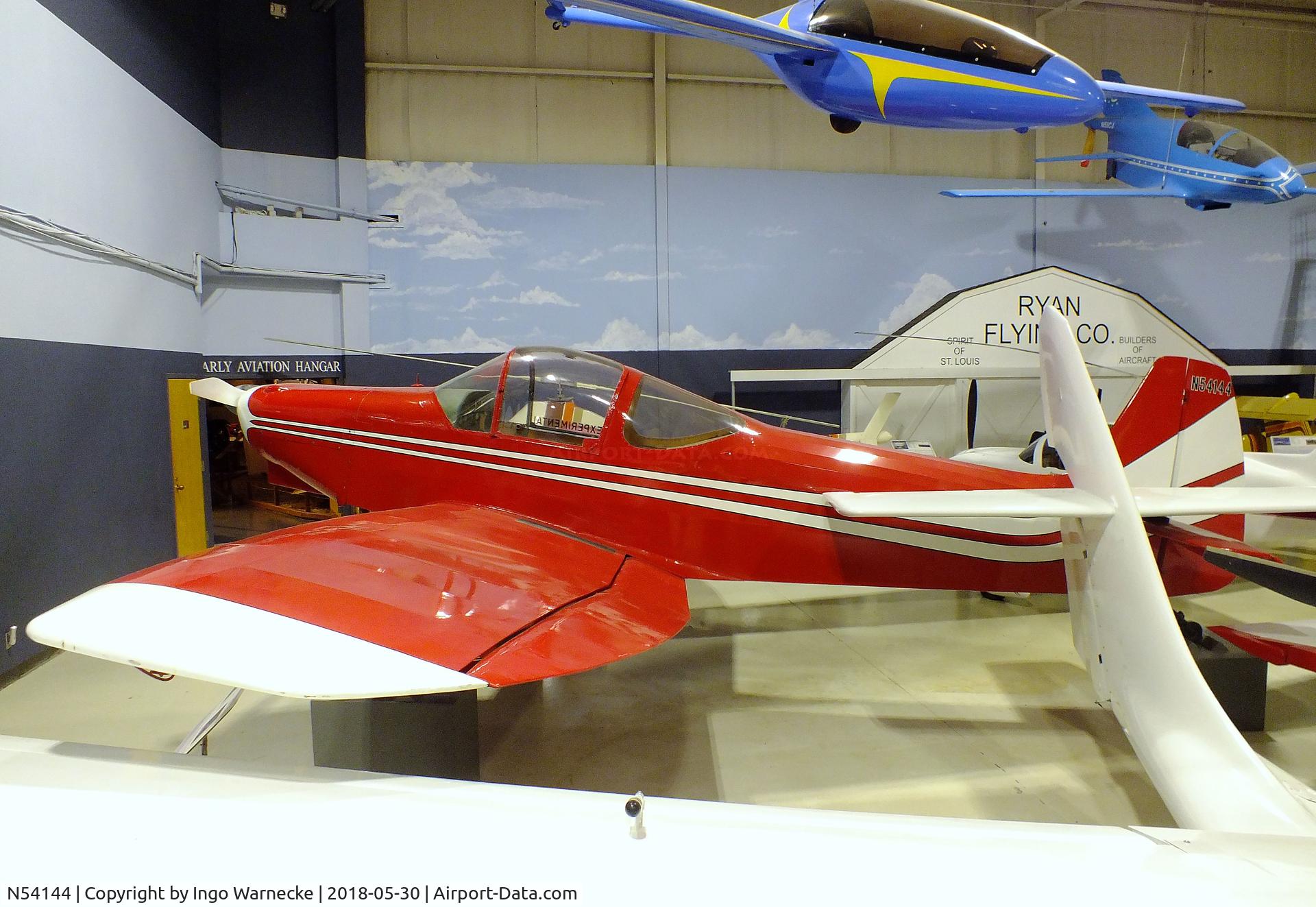 N54144, 1970 Piel CP-30 Emeraude C/N 1048, Piel CP.30 Emeraude at the Southern Museum of Flight, Birmingham AL