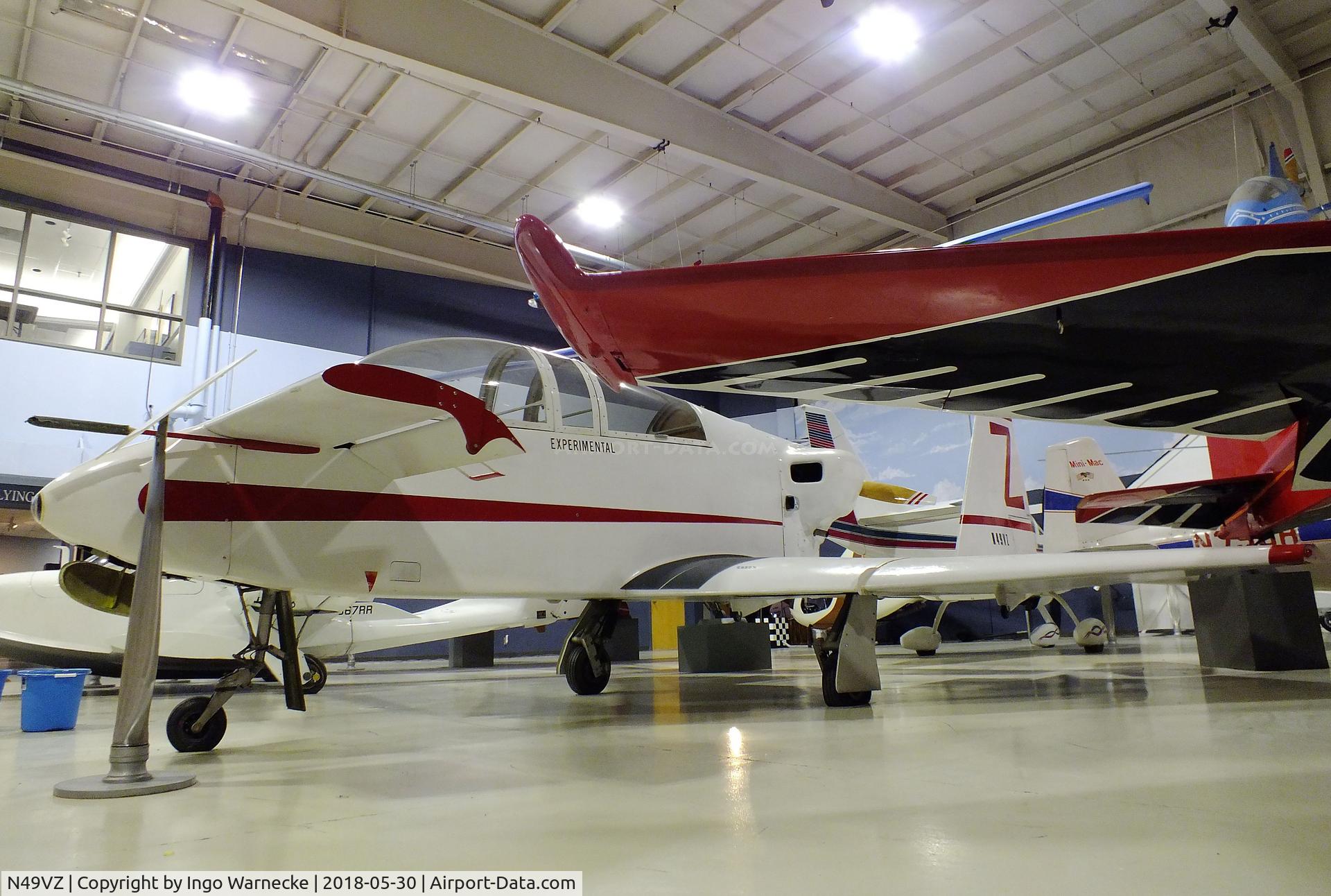 N49VZ, 1990 Zorn Ralph G ASOB C/N 004, Rutan (Zorn, Ralph G) VariViggen (ASOB) at the Southern Museum of Flight, Birmingham AL