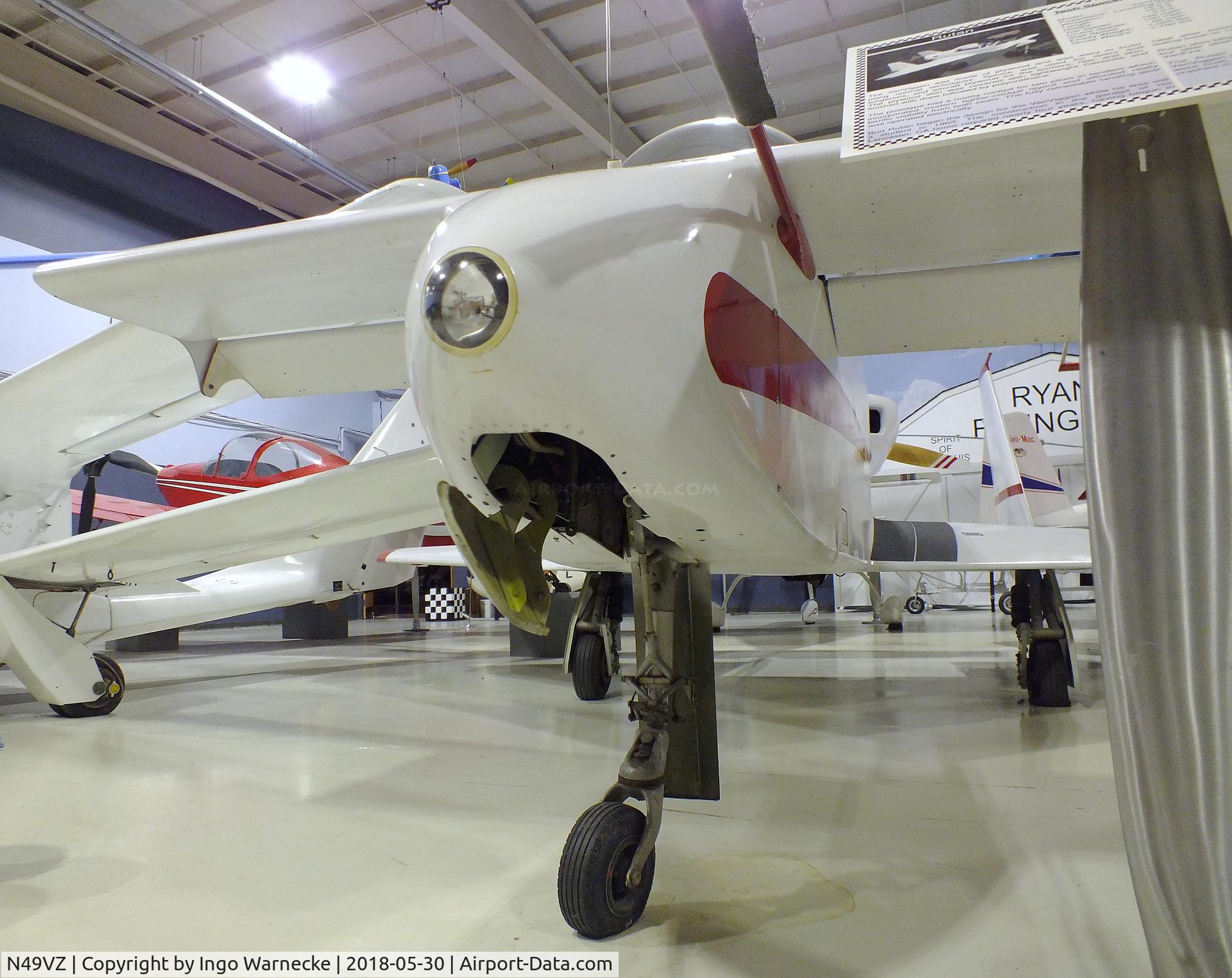 N49VZ, 1990 Zorn Ralph G ASOB C/N 004, Rutan (Zorn, Ralph G) VariViggen (ASOB) at the Southern Museum of Flight, Birmingham AL