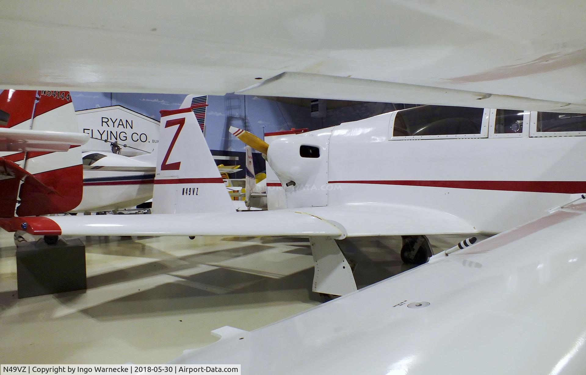 N49VZ, 1990 Zorn Ralph G ASOB C/N 004, Rutan (Zorn, Ralph G) VariViggen (ASOB) at the Southern Museum of Flight, Birmingham AL