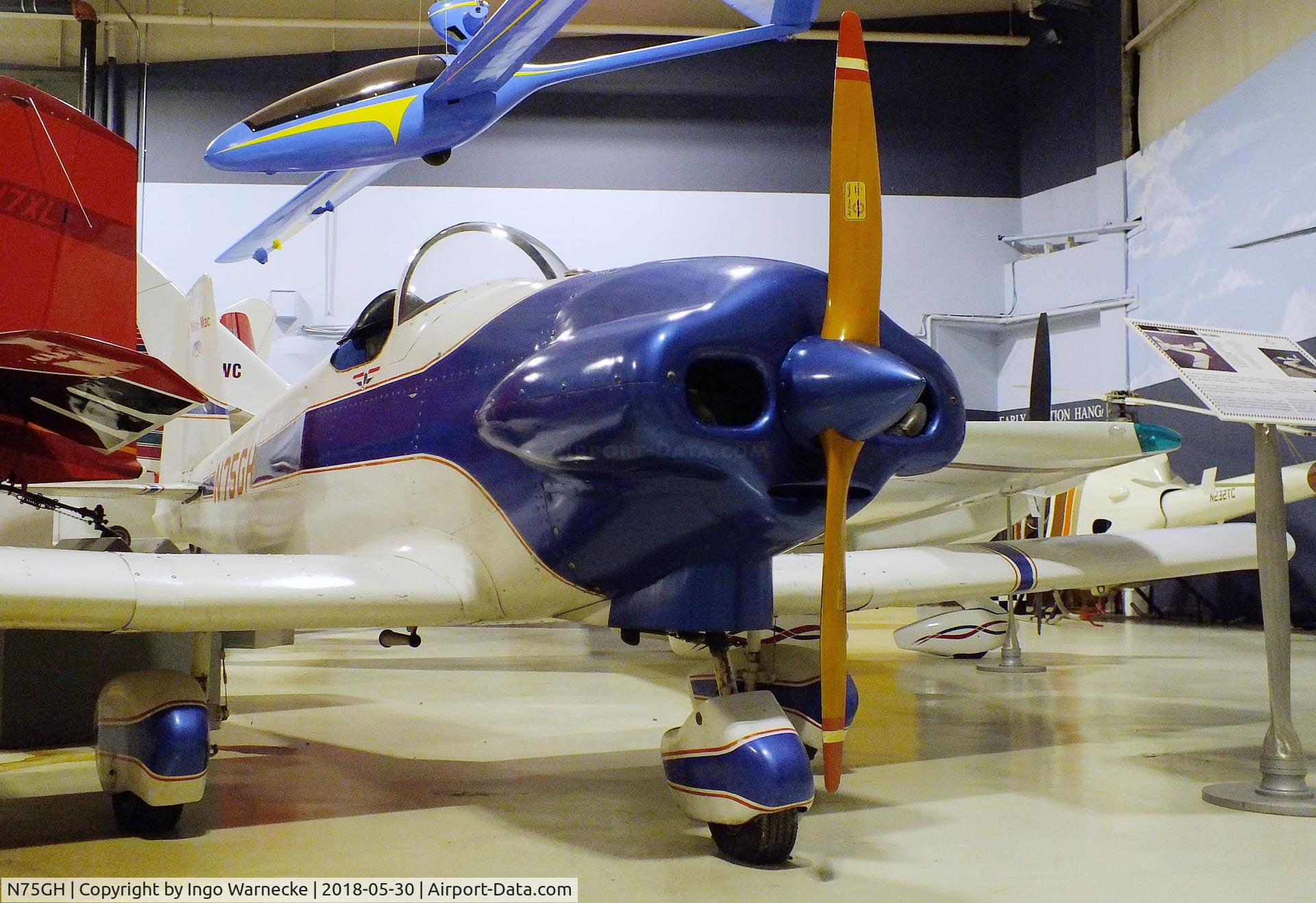 N75GH, 1974 Harrison MINI MAC C/N 3, Harrison Mini-Mac at the Southern Museum of Flight, Birmingham AL