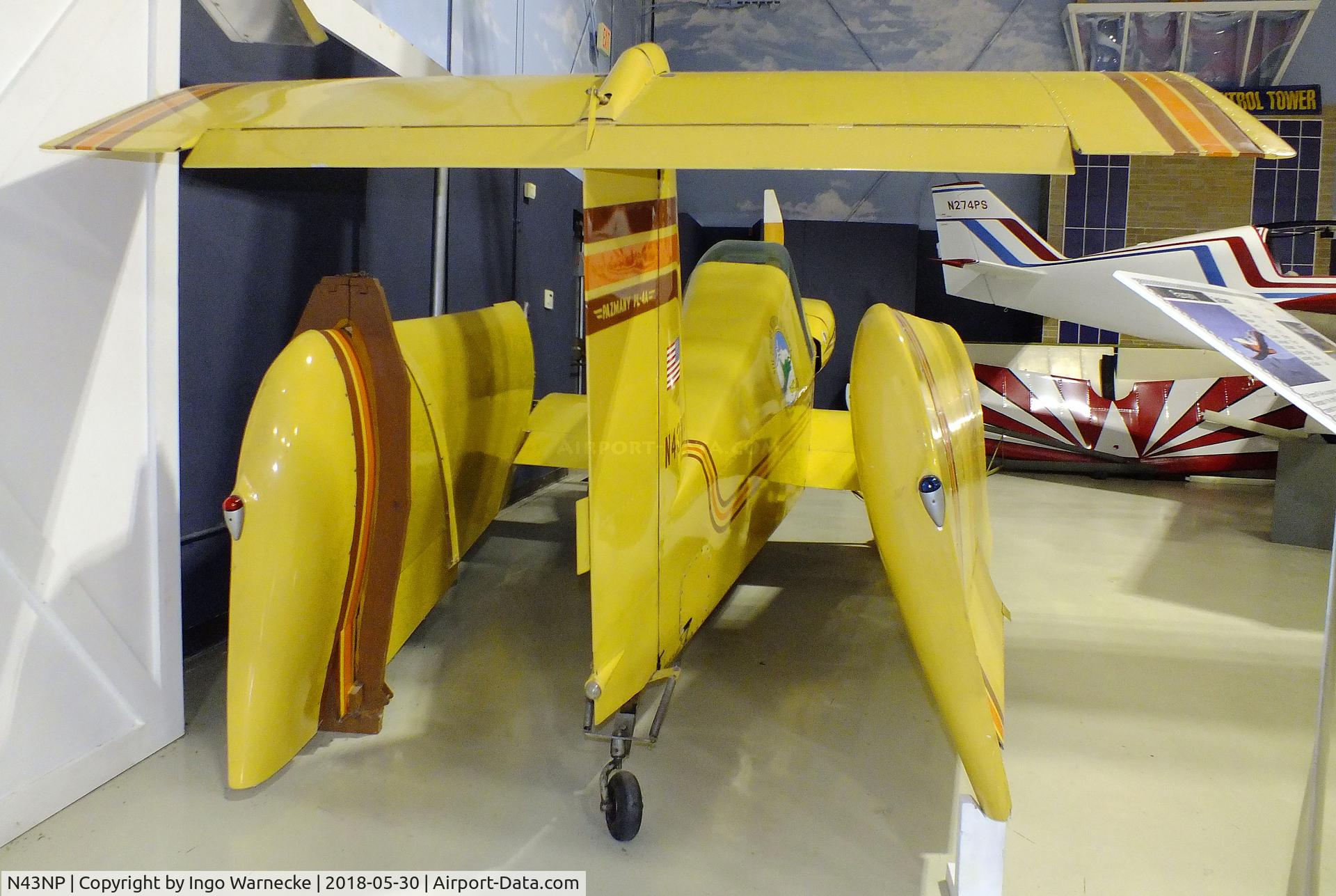N43NP, Pazmany PL-4A C/N 424-18-3854, Pazmany (Ponder, Norman Ellis Jr.) PL-4A at the Southern Museum of Flight, Birmingham AL