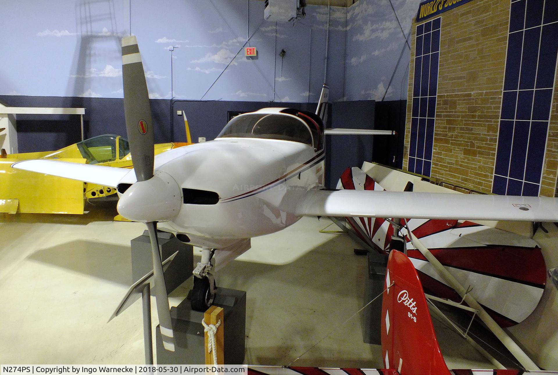 N274PS, 1990 Stoddard-Hamilton Glasair SH RG 1 C/N 274, Stoddard-Hamilton (Mitchell, Robert R) Glasair SH RG 1 at the Southern Museum of Flight, Birmingham AL