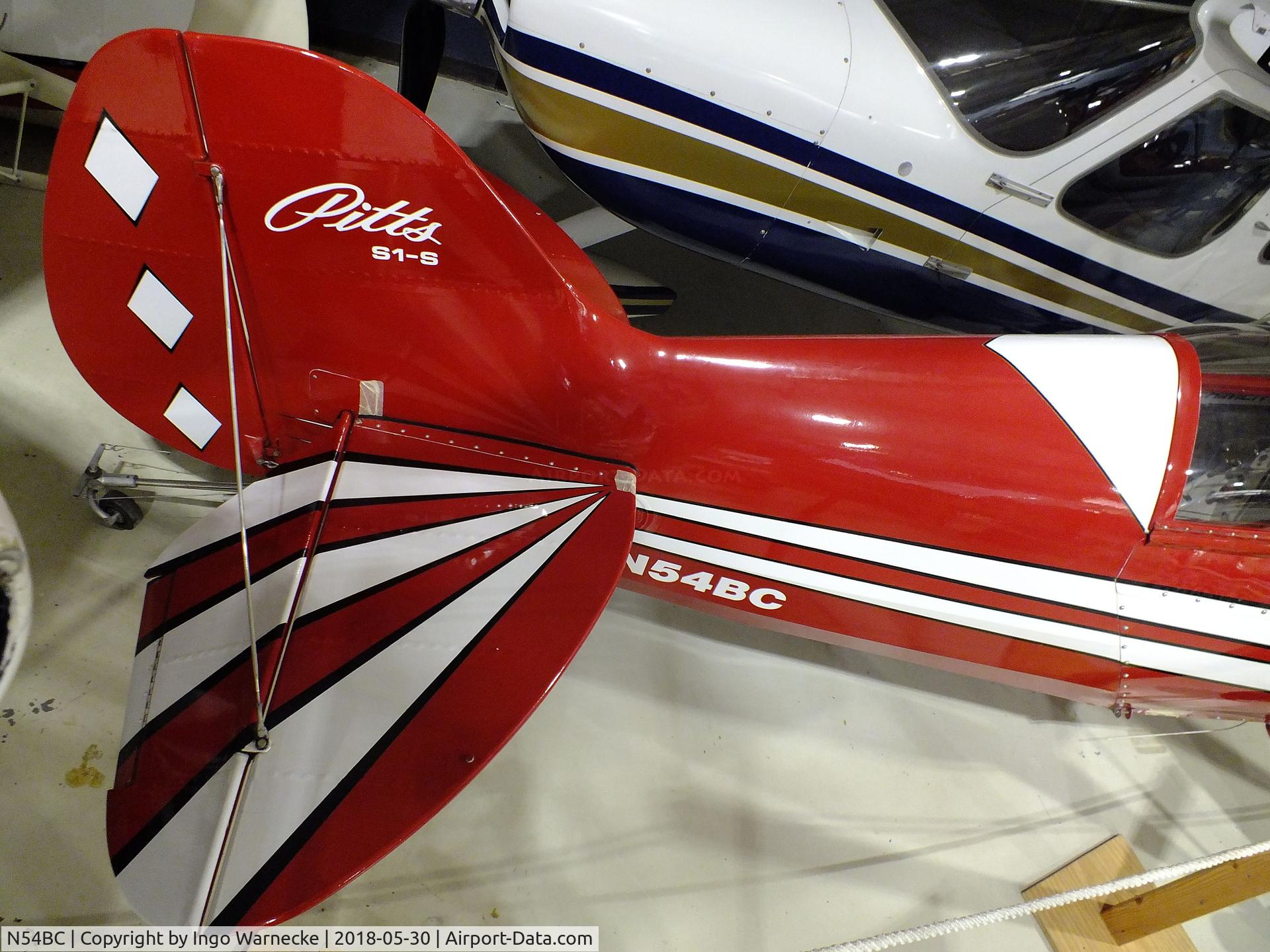 N54BC, 1990 Pitts S-1E Special C/N 7-0518, Pitts S-1E Special (wings dismounted) at the Southern Museum of Flight, Birmingham AL