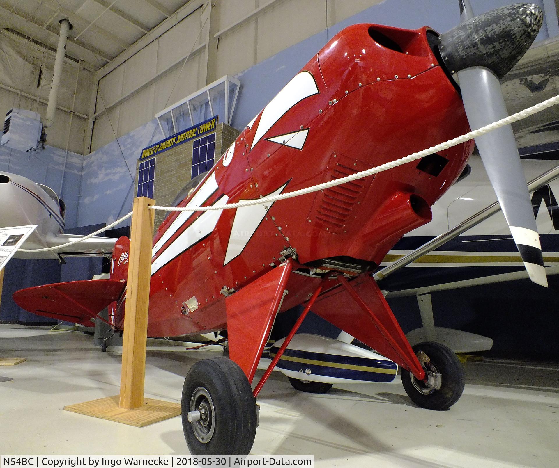 N54BC, 1990 Pitts S-1E Special C/N 7-0518, Pitts S-1E Special (wings dismounted) at the Southern Museum of Flight, Birmingham AL