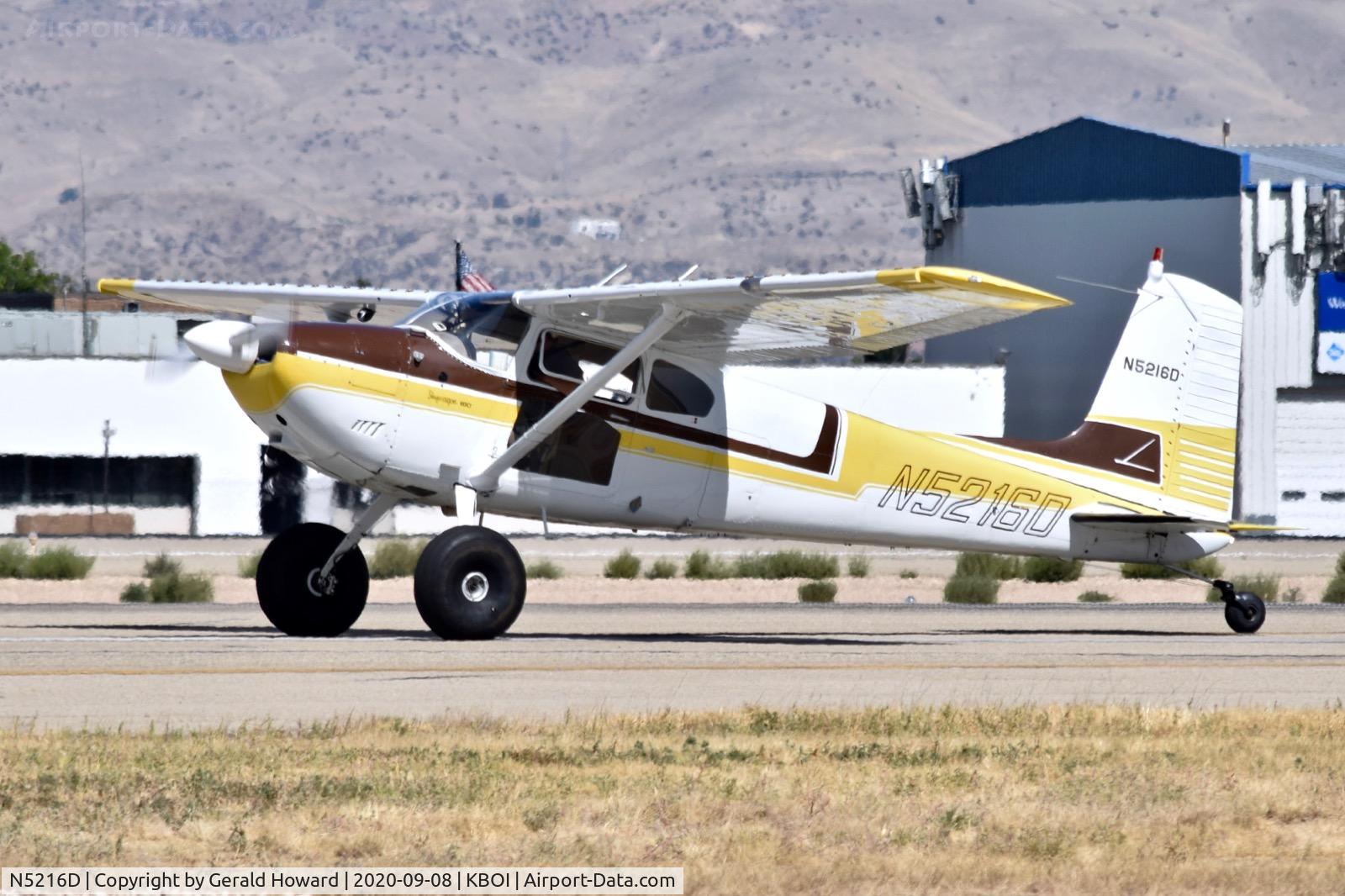 N5216D, 1957 Cessna 180A C/N 50114, Taxiing off Bravo.