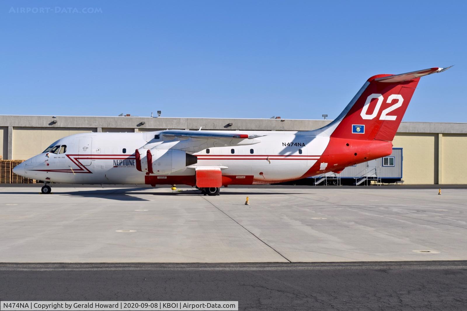 N474NA, British Aerospace BAe.146-200A C/N E2084, Parked on NIFC ramp.