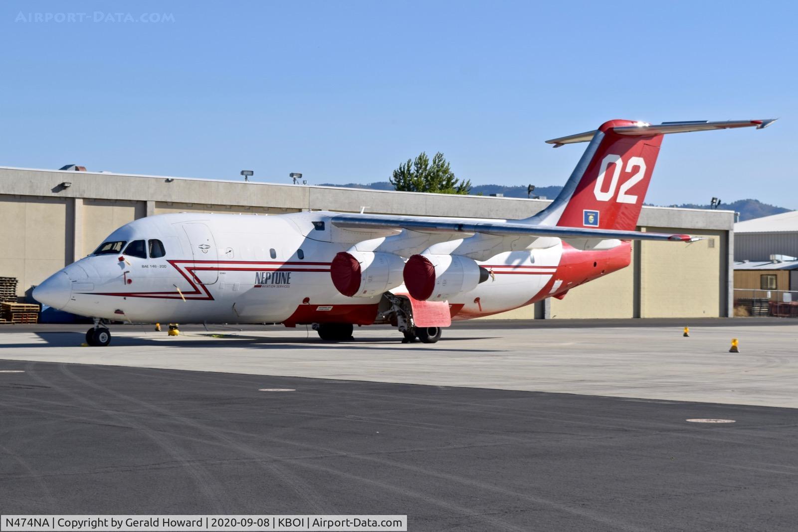N474NA, British Aerospace BAe.146-200A C/N E2084, Parked on NIFC ramp.