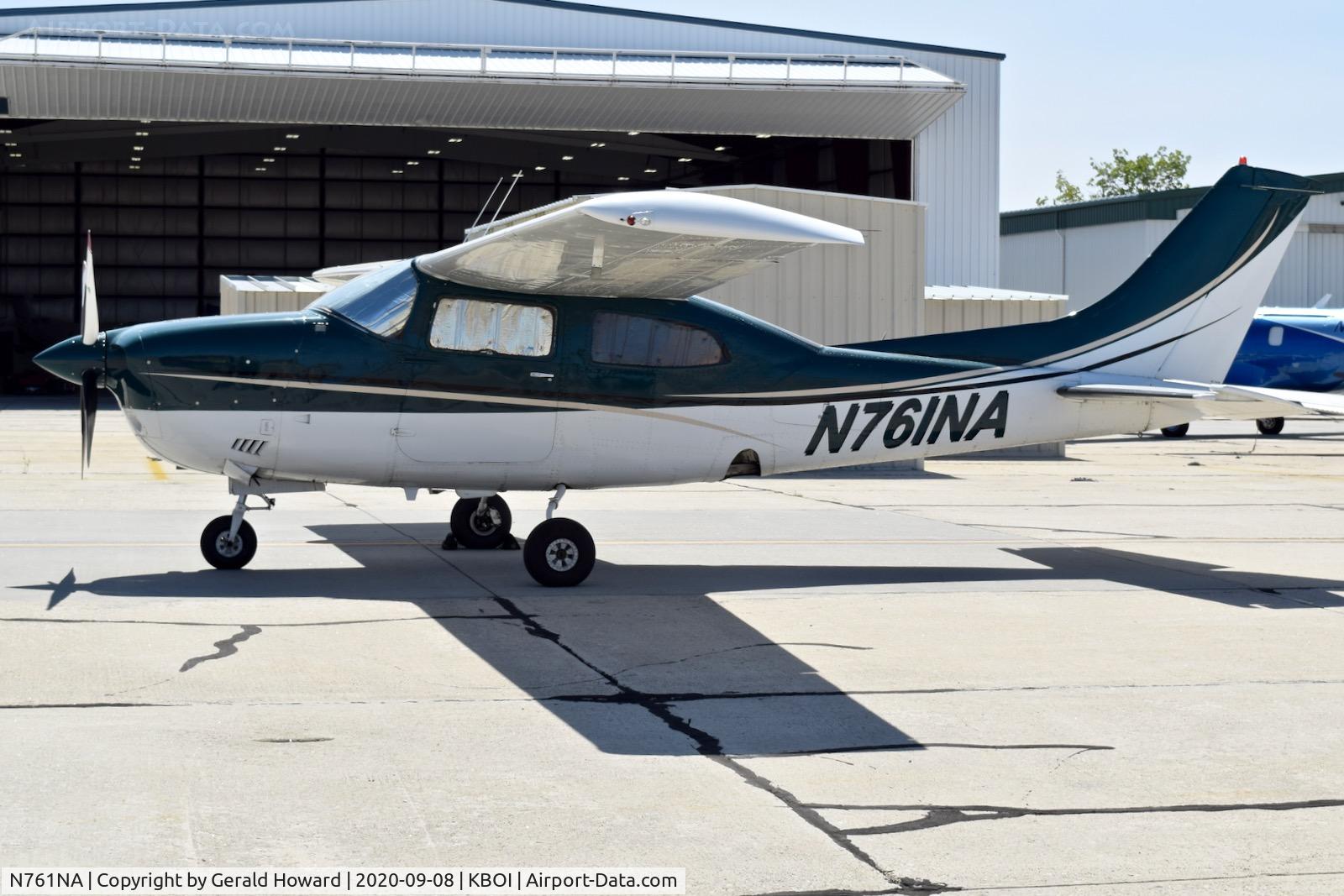N761NA, 1977 Cessna T210M Turbo Centurion C/N 21062377, Parked on south GA ramp.
