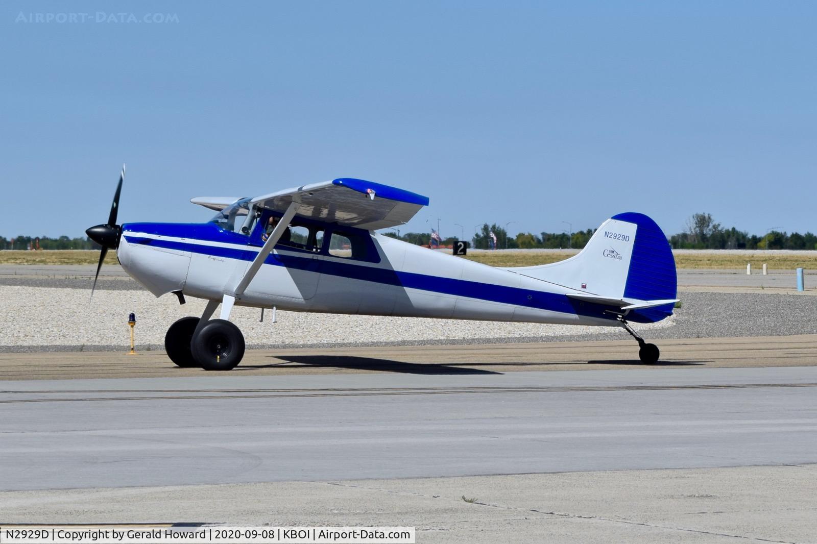 N2929D, 1955 Cessna 170B C/N 26872, Coming off Bravo.