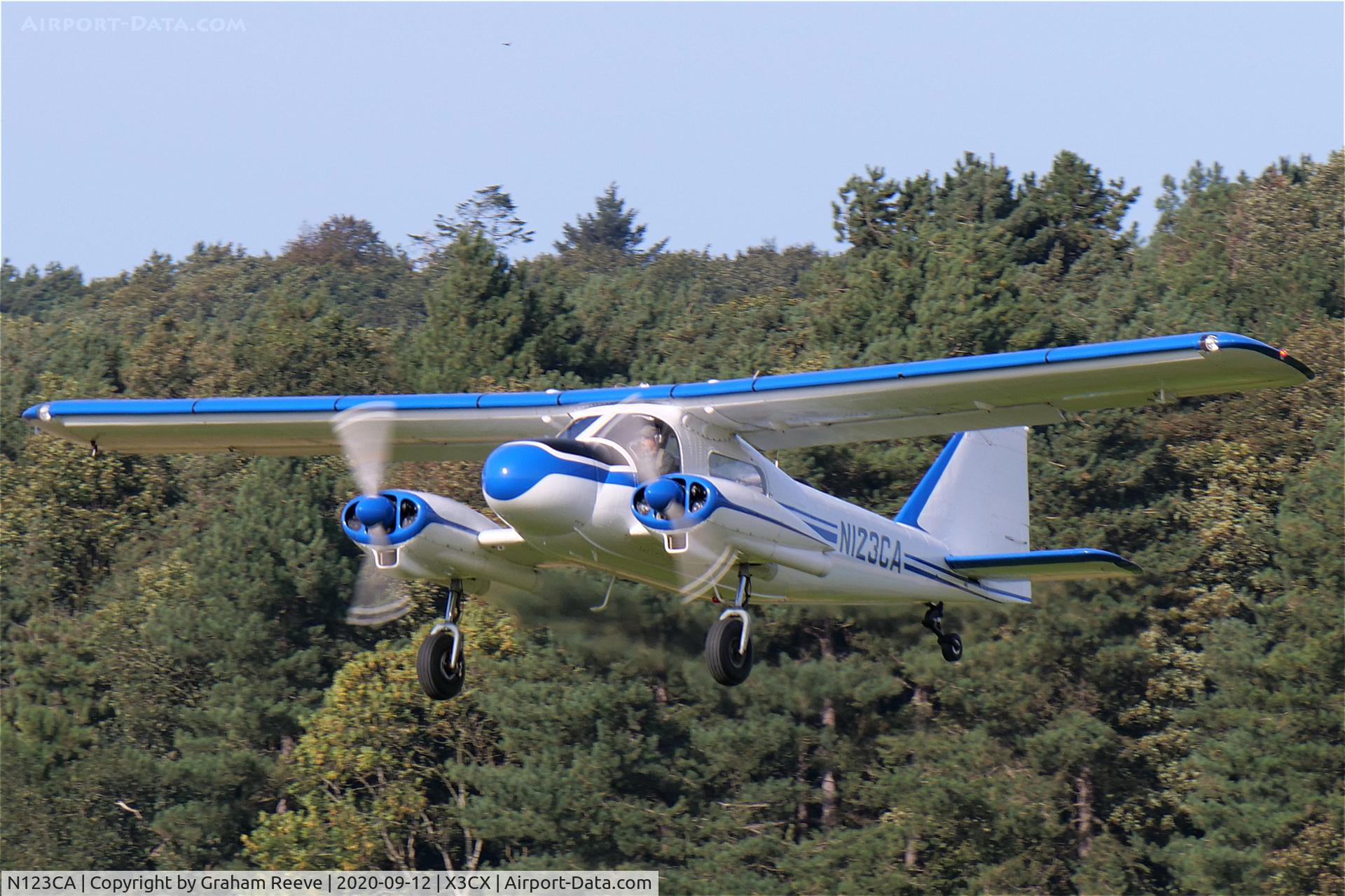 N123CA, 1964 Dornier Do-28A-1 C/N 3051, Departing from Northrepps.