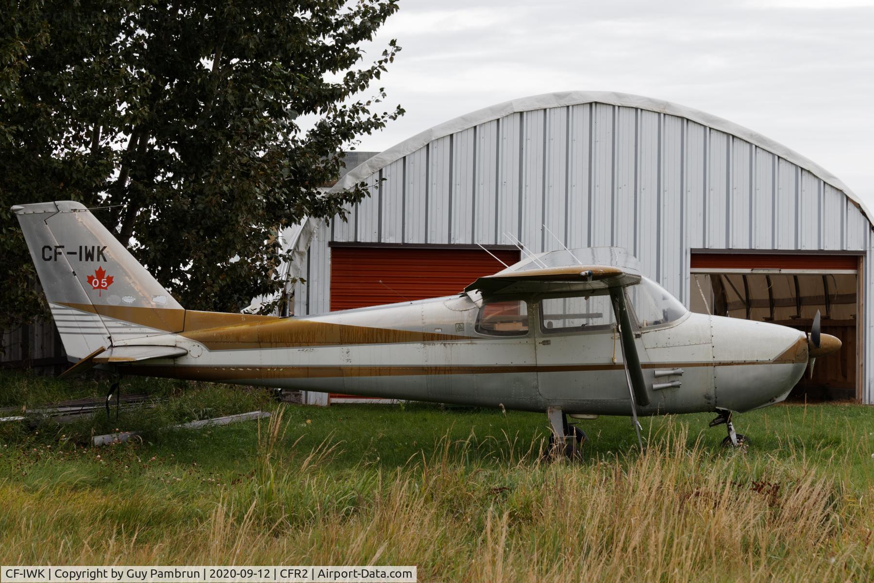 CF-IWK, 1960 Cessna 172A C/N 47394, Permanently tied down at 