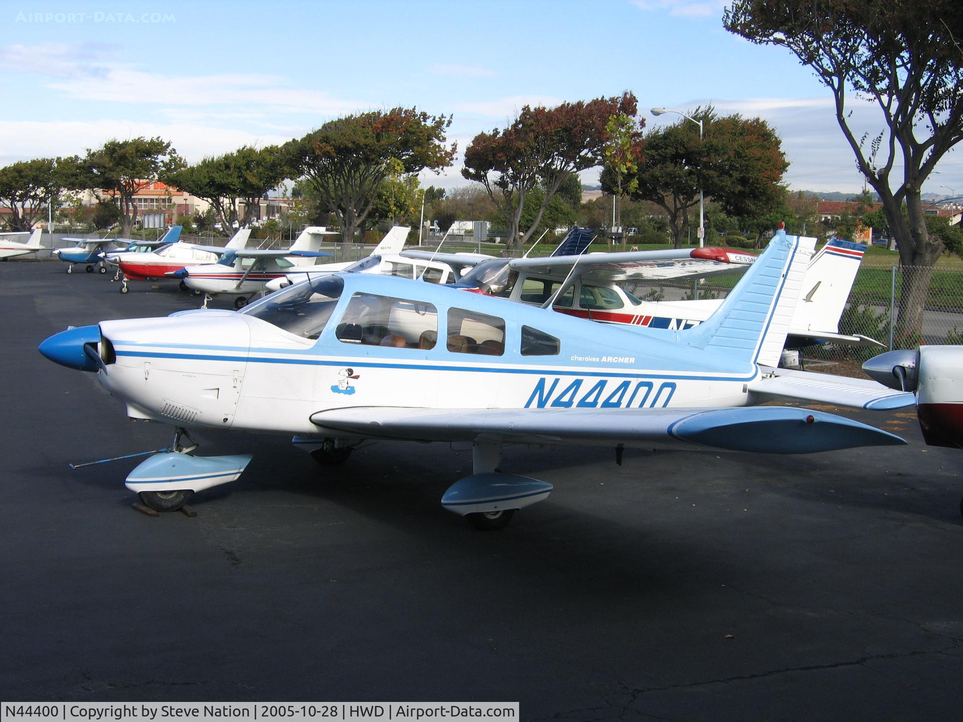 N44400, 1974 Piper PA-28-180 C/N 28-7405239, Herb Evan's 1974 Piper PA-28-180 at Hayward, CA