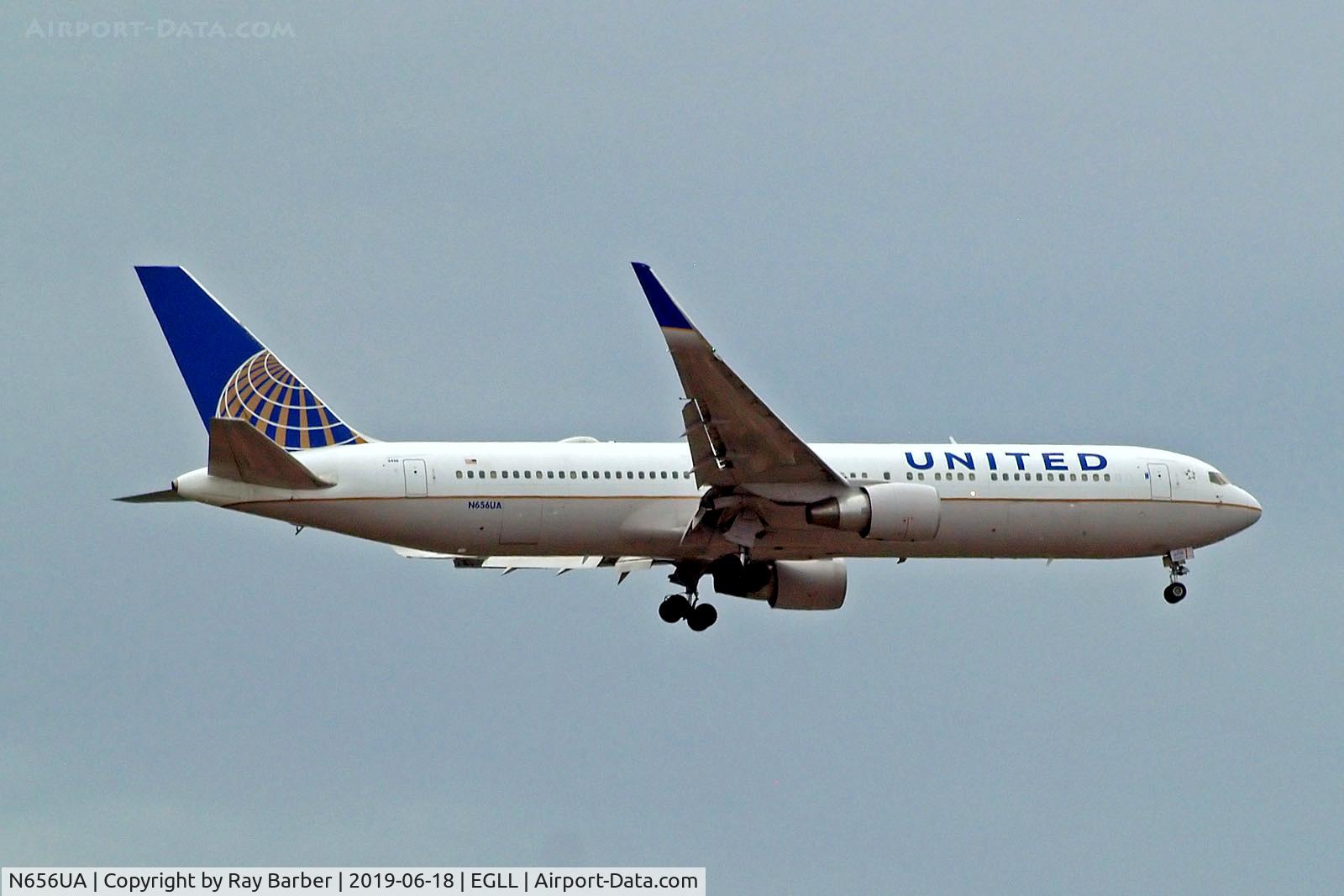 N656UA, 1992 Boeing 767-322 C/N 25394, N656UA   Boeing 767-322ER [25394] (United Airlines) Home~G 18/06/2019