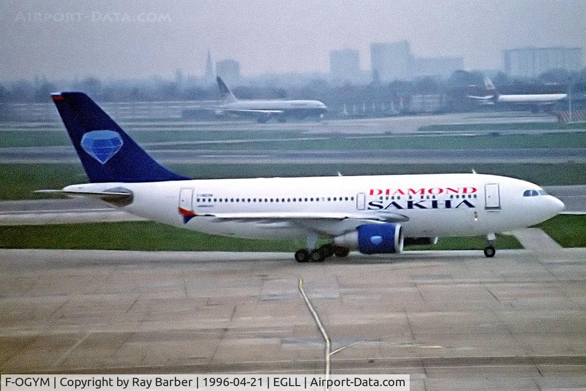 F-OGYM, 1988 Airbus A310-324 C/N 457, F-OGYM   Airbus A310-324 [457] (Diamond Sakha Airlines) Heathrow~G 21/04/1996