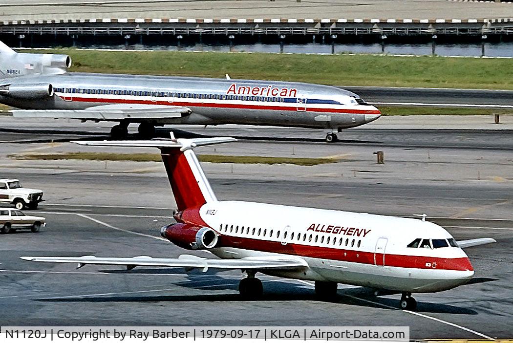 N1120J, 1967 BAC 111- 204AF One-Eleven C/N BAC.102, N1120J   BAC 111- 204AF One-Eleven [102] (Allegheny Airlines)  New York-La Guardia~N 17/09/1979