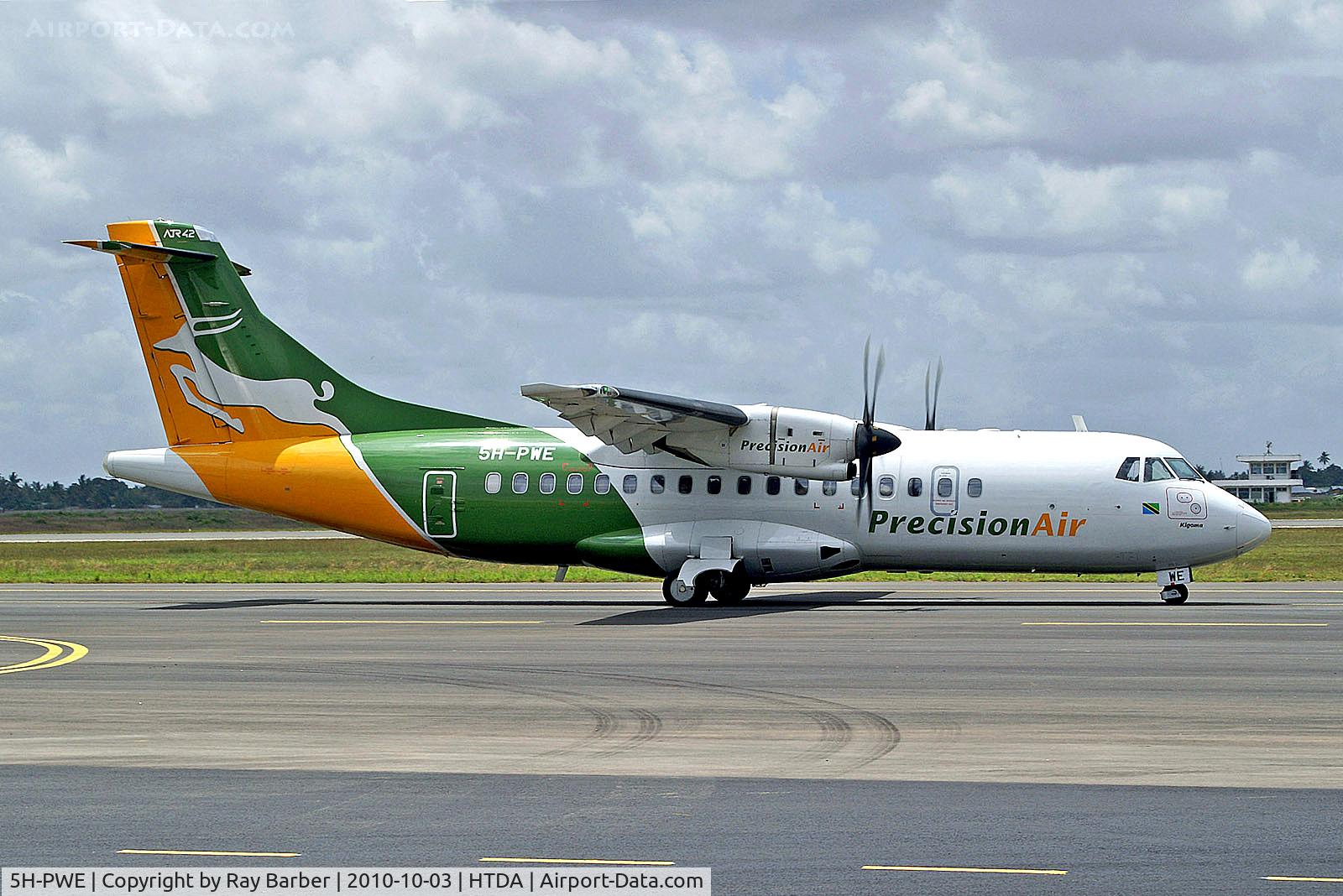 5H-PWE, 2010 ATR 42-500 C/N 815, 5H-PWE   Aerospatiale ATR-42-500 [815] (Precision Air Services) Dar Es Salaam~5H 03/10/2010