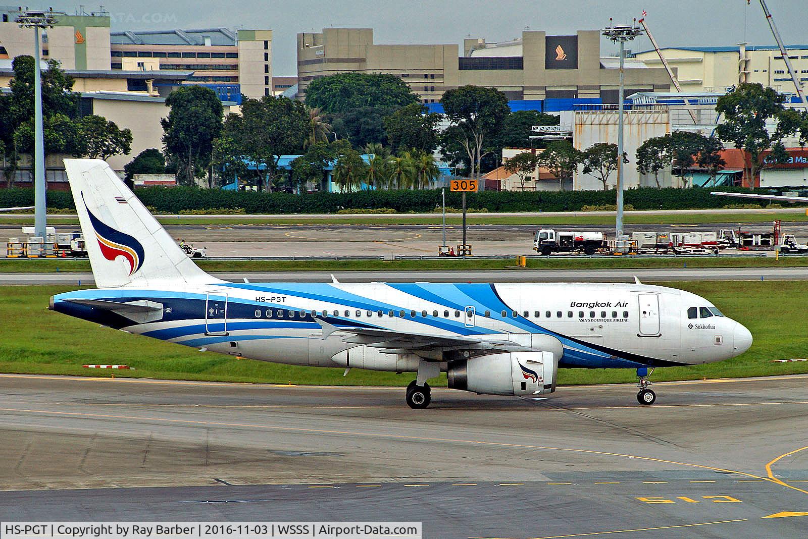 HS-PGT, 2008 Airbus A319-132 C/N 3421, HS-PGT   Airbus A319-132 [3421] (Bangkok Airways) Singapore-Changi~9V 03/11/2016