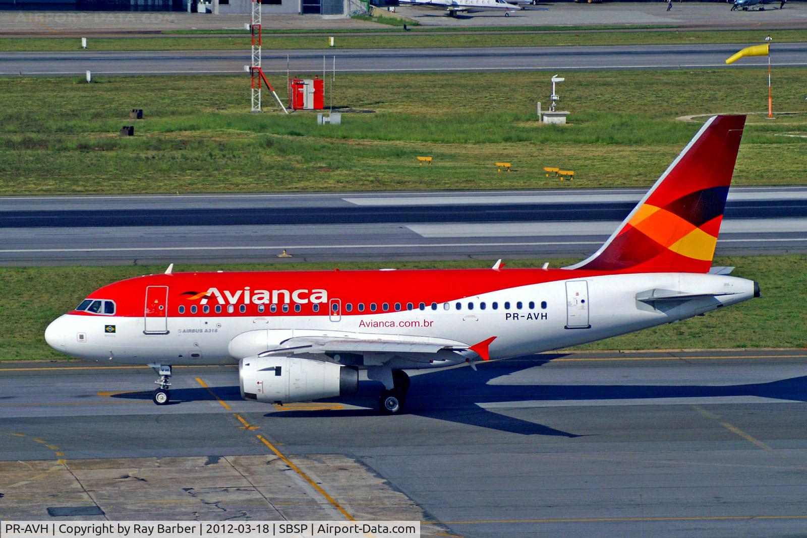 PR-AVH, 2007 Airbus A318-121 C/N 3001, PR-AVH   Airbus A318-121 [3001] (Avianca Brazil) Sao Paulo-Congonhas~PP 18/03/2012