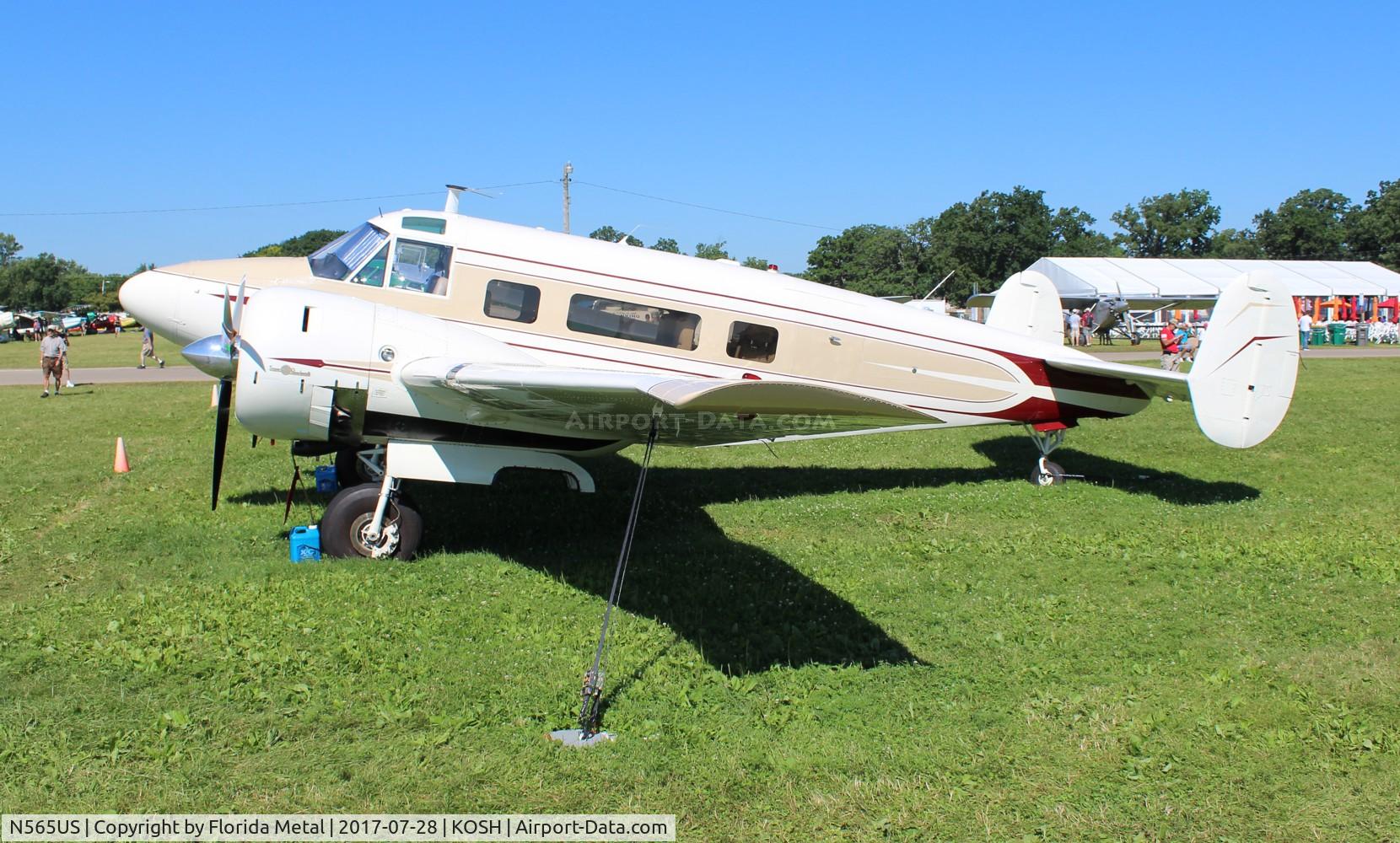 N565US, 1959 Beech G18S C/N BA-469, OSH 2017