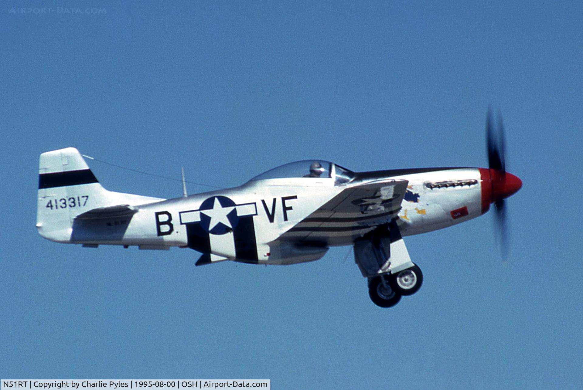 N51RT, 1944 North American F-51D Mustang C/N 122-40949, OSH 1995