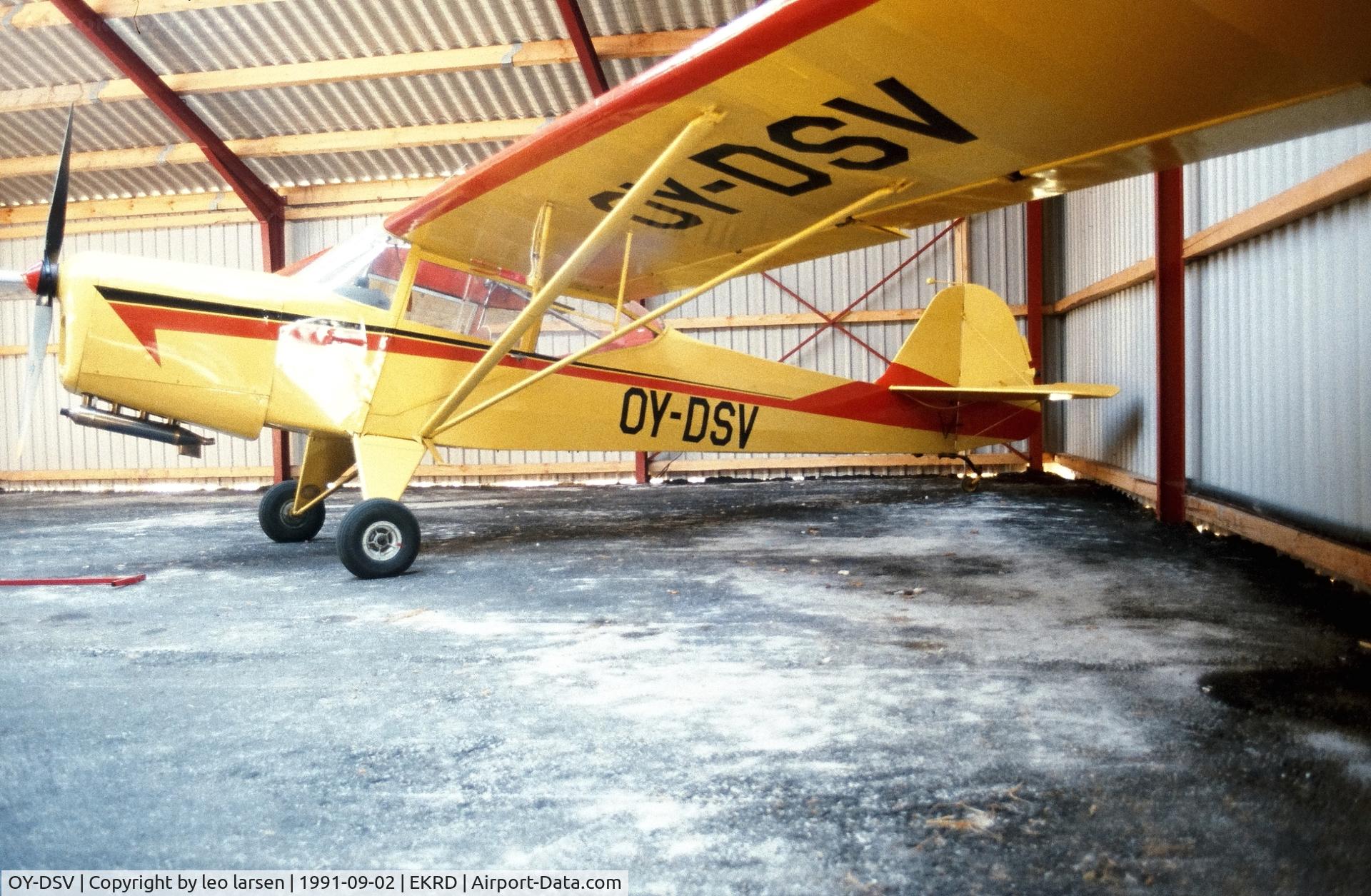 OY-DSV, 1945 Auster J-1 Autocrat C/N 1824, Randers 2.9.1991