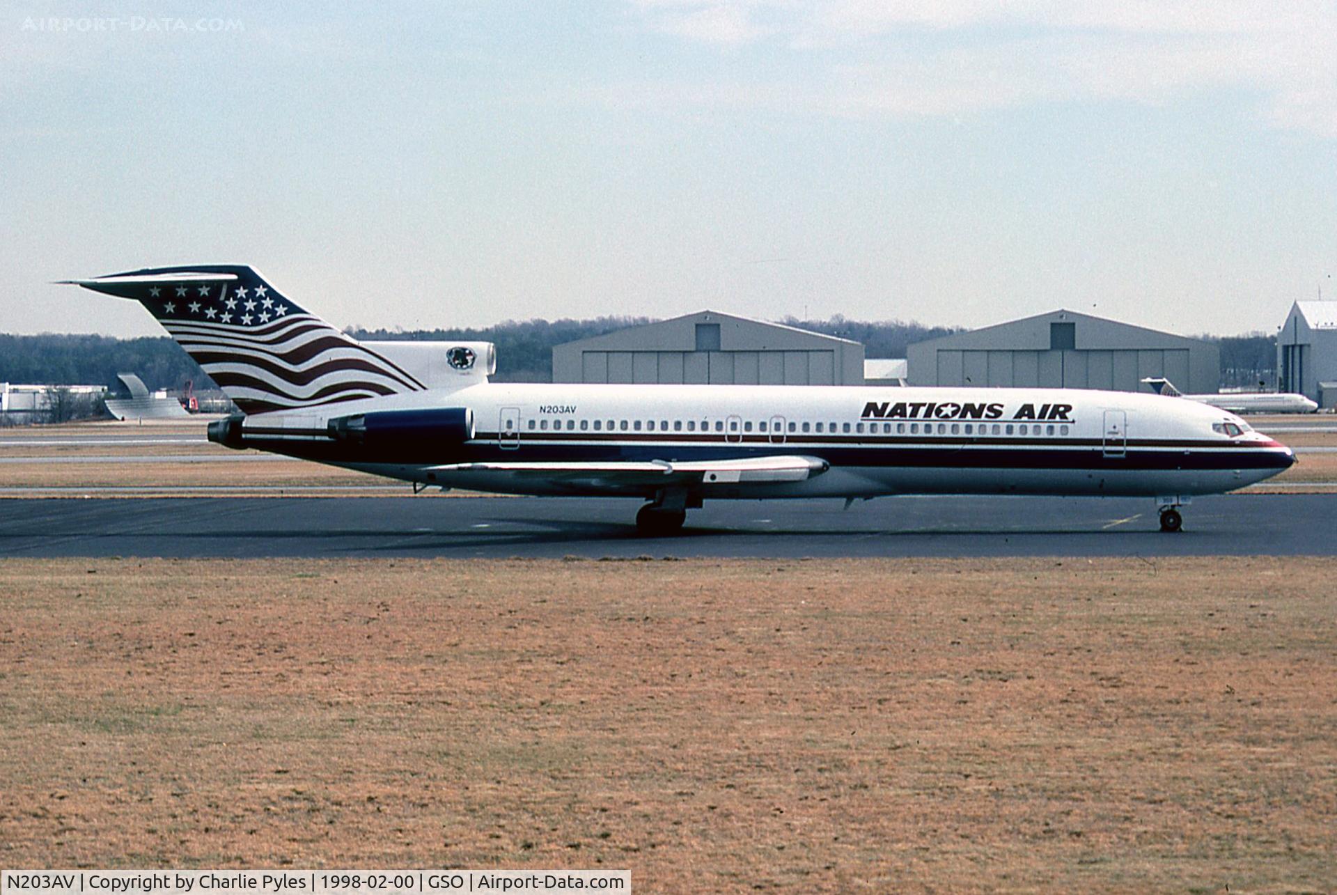N203AV, 1980 Boeing 727-259 C/N 22474, Nation's Air