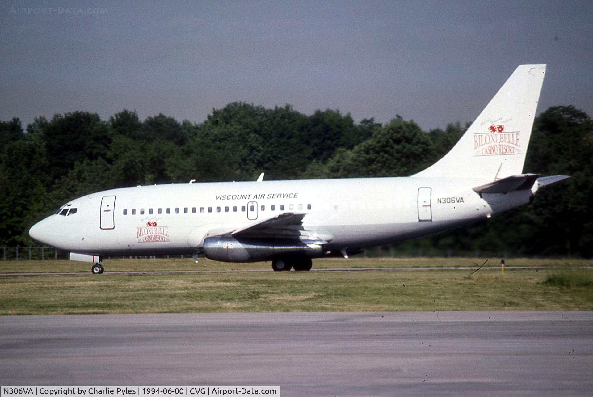 N306VA, 1968 Boeing 737-247 C/N 19609, Viscount Biloxie Belle Casino