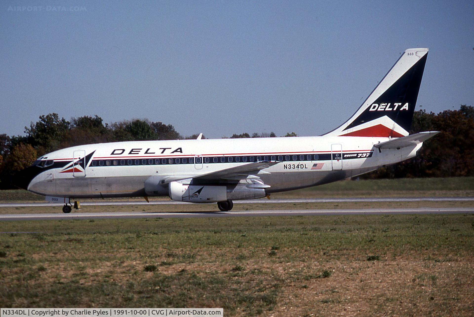N334DL, 1984 Boeing 737-232 C/N 23105, Delta