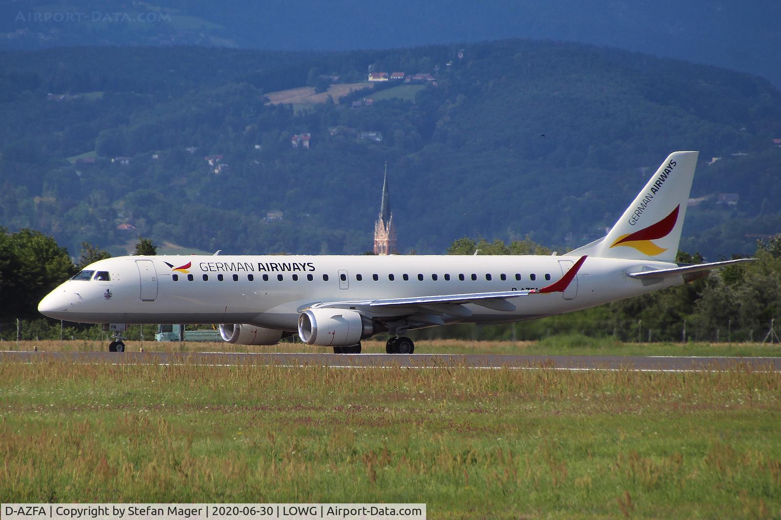 D-AZFA, 2006 Embraer 190LR (ERJ-190-100LR) C/N 19000063, WDL / German Airways ERJ-190 @GRZ