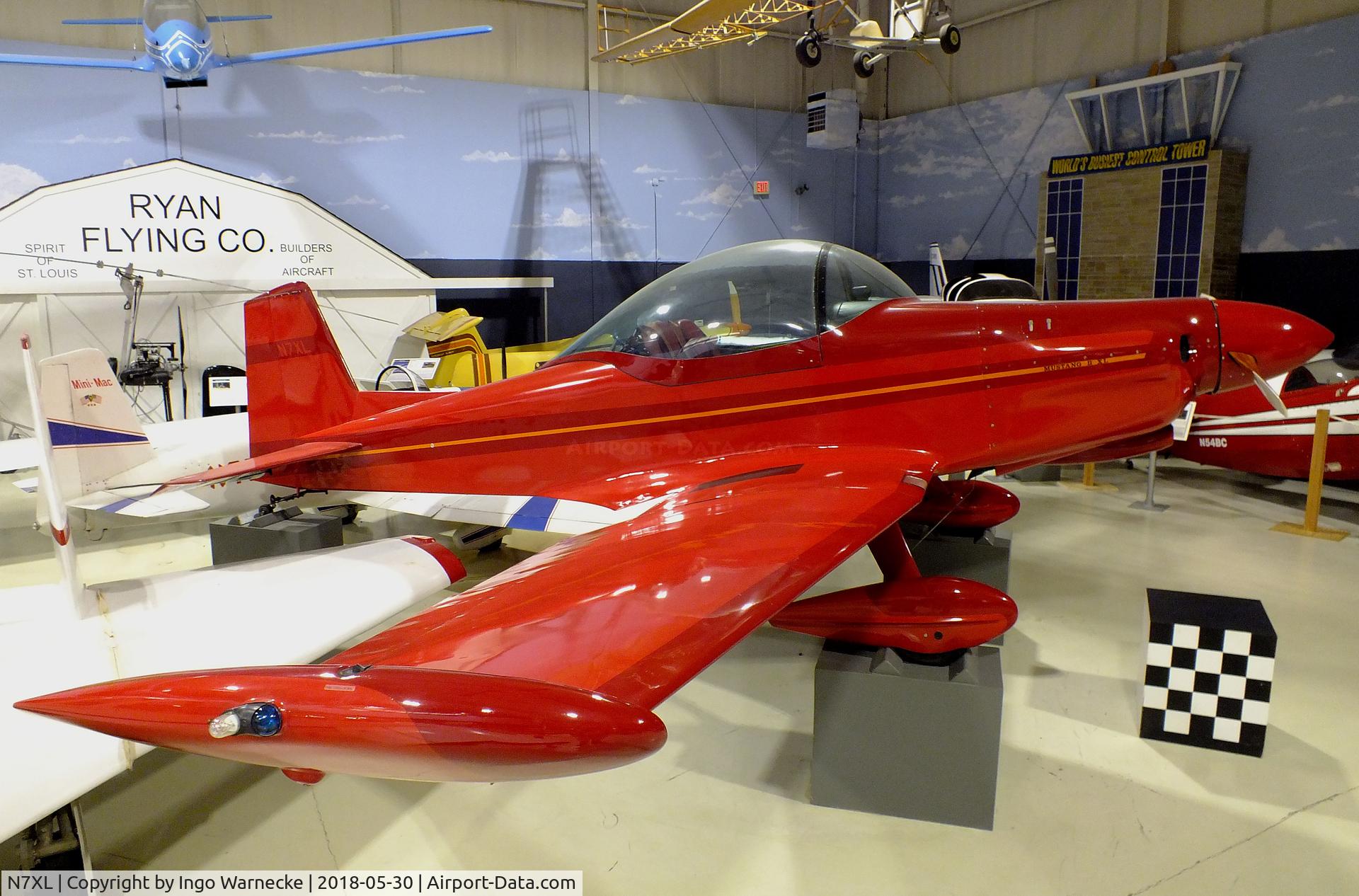 N7XL, 1983 Bushby Mustang II C/N M-II-707, Bushby (Lund, Bruce R) Mustang II XL at the Southern Museum of Flight, Birmingham AL