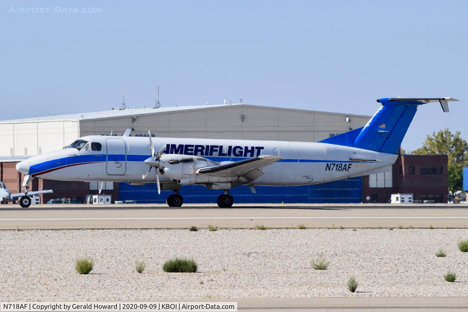 N718AF, 1991 Beech 1900C C/N UC-162, Landed 10L.