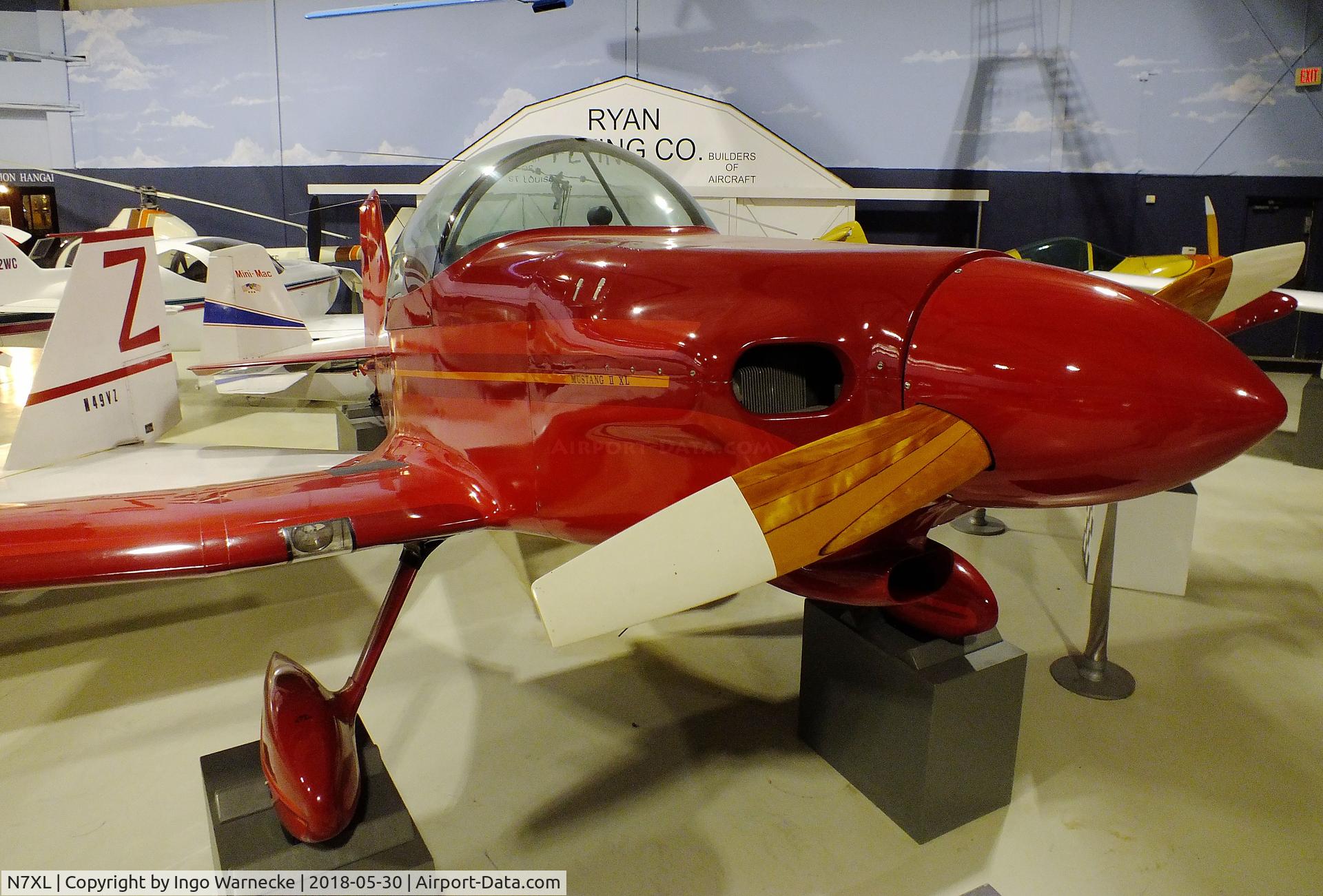 N7XL, 1983 Bushby Mustang II C/N M-II-707, Bushby (Lund, Bruce R) Mustang II XL at the Southern Museum of Flight, Birmingham AL