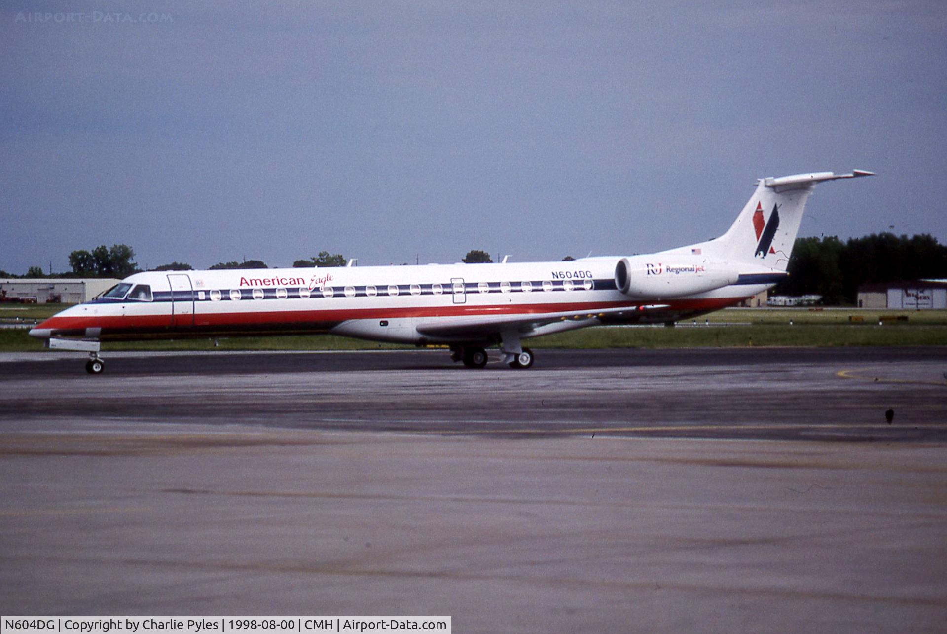 N604DG, 1998 Embraer ERJ-145LR (EMB-145LR) C/N 145058, American Eagle