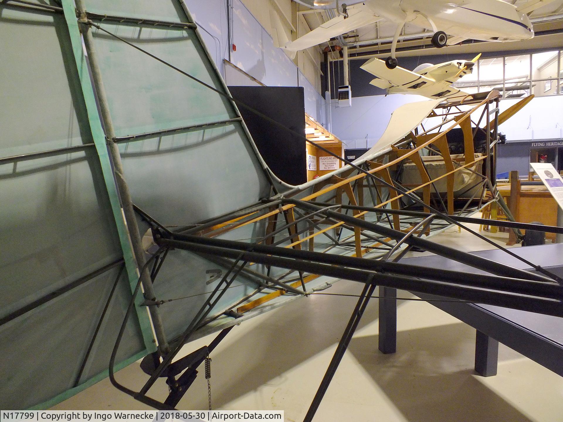 N17799, Aeronca K C/N K-66, Aeronca K 1 Scout (minus wings and starboard outer skin) at the Southern Museum of Flight, Birmingham AL