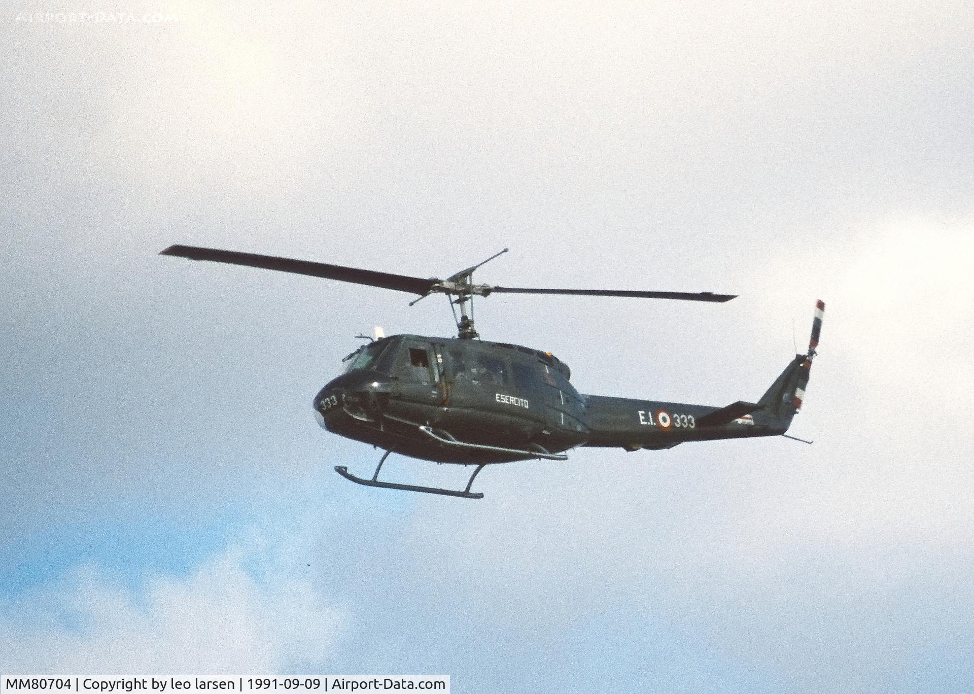 MM80704, Agusta AB 205-1 C/N 4234, Værløse AB 9.9.1991