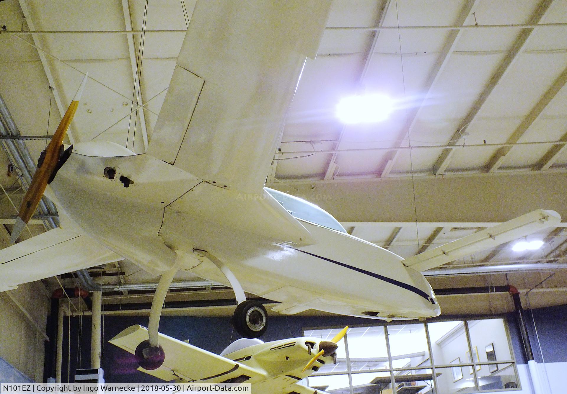 N101EZ, 1978 Rutan VariEze C/N 1182, Rutan (Frierson) VariEze at the Southern Museum of Flight, Birmingham AL