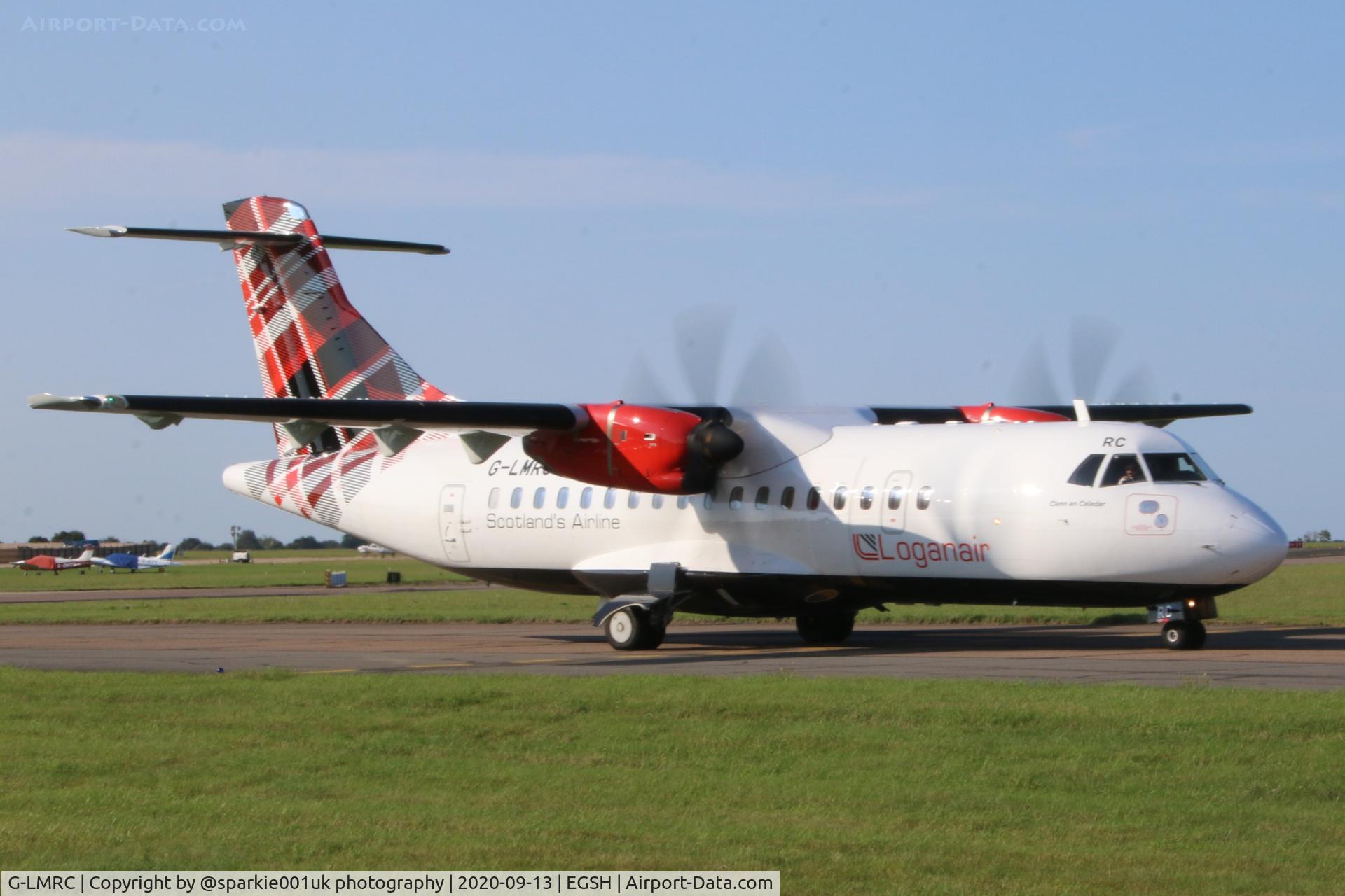 G-LMRC, 1996 ATR 42-500 C/N 480, Seen arriving at Norwich