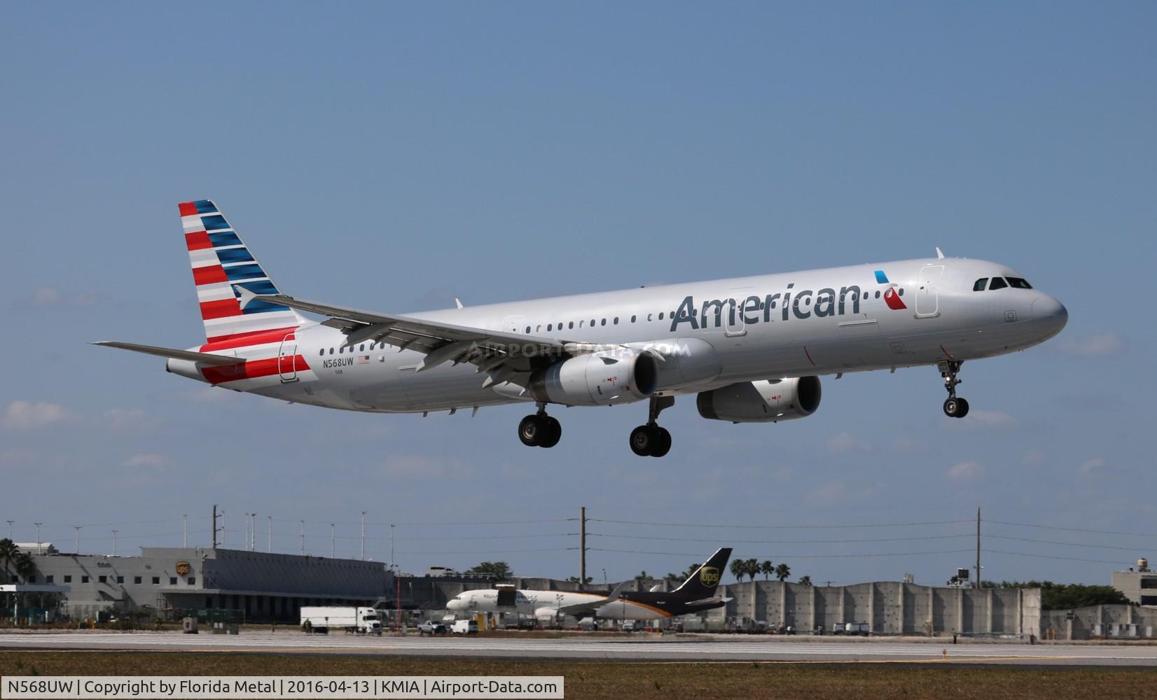 N568UW, 2013 Airbus A321-231 C/N 5751, MIA 2016