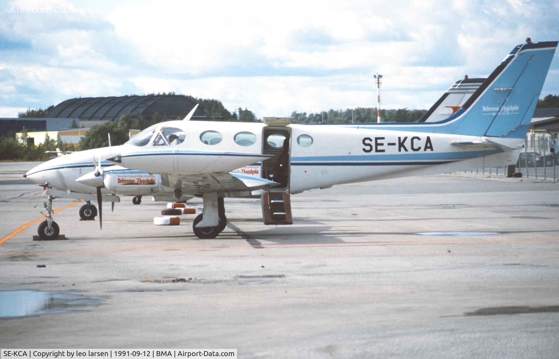 SE-KCA, 1978 Cessna 340A C/N 340A-0541, Bromma Stockholm 12.9.1991