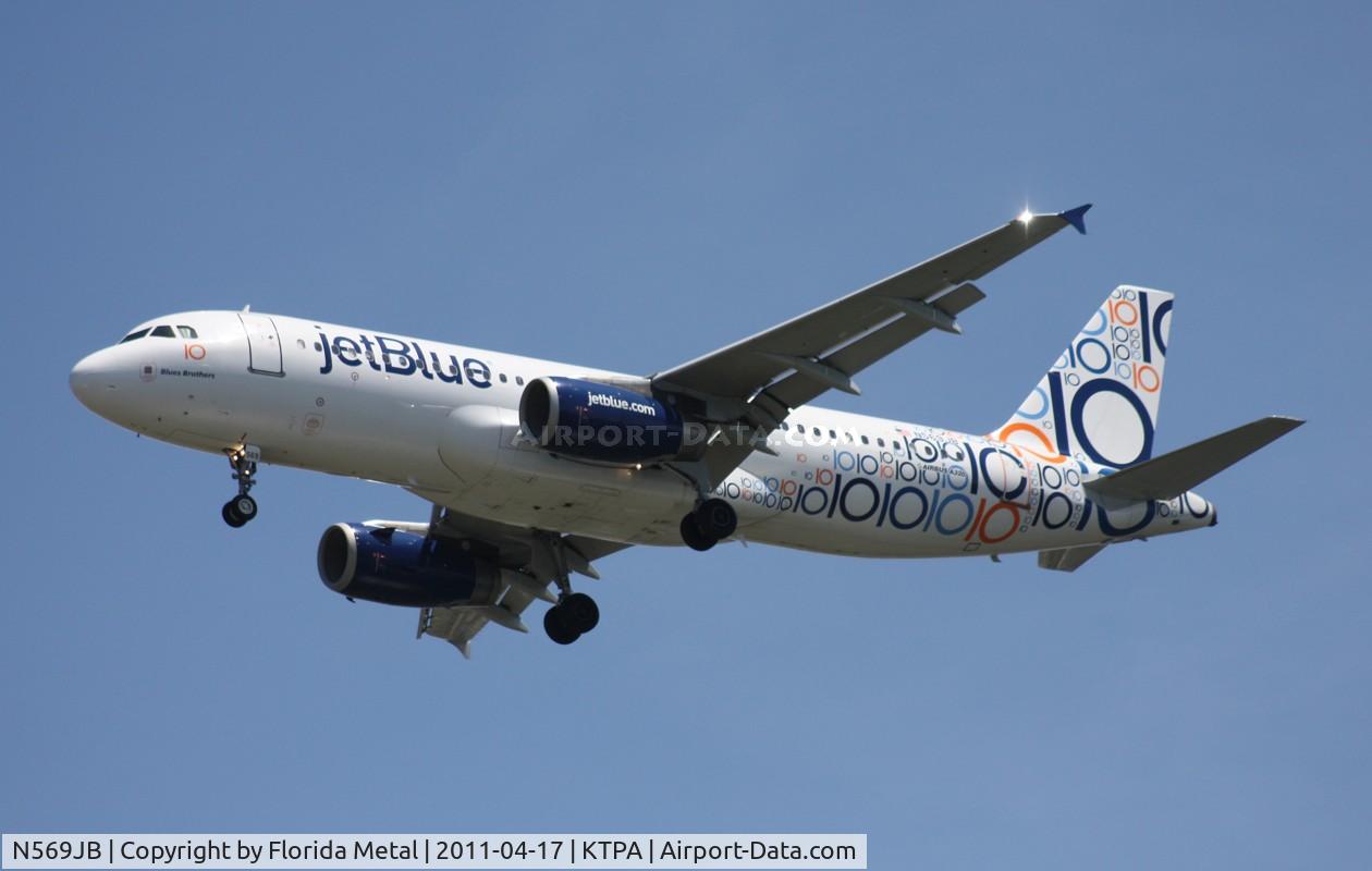 N569JB, 2003 Airbus A320-232 C/N 2075, TPA 2011
