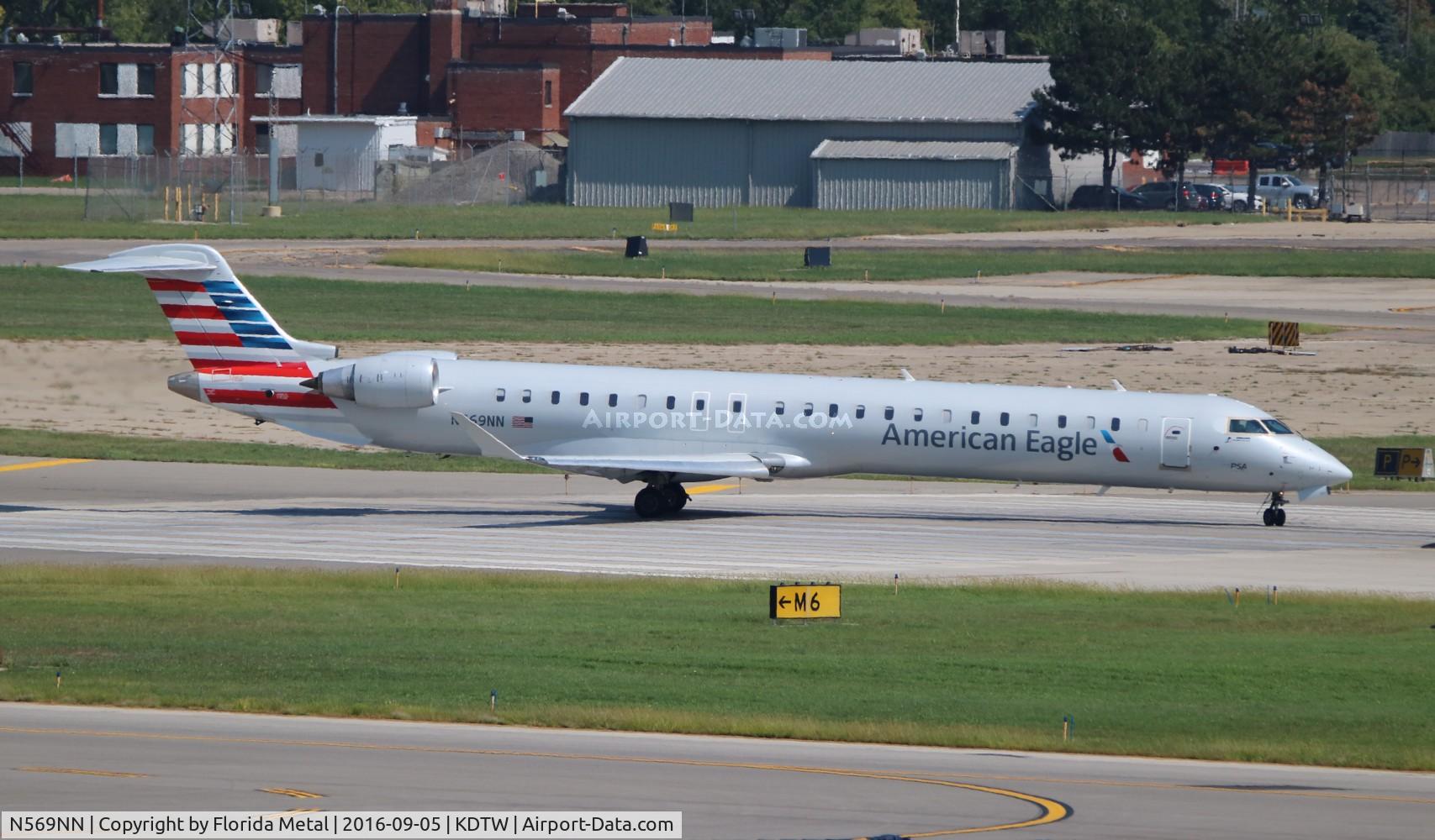 N569NN, 2015 Bombardier CRJ-900 (CL-600-2D24) C/N 15356, DTW 2016