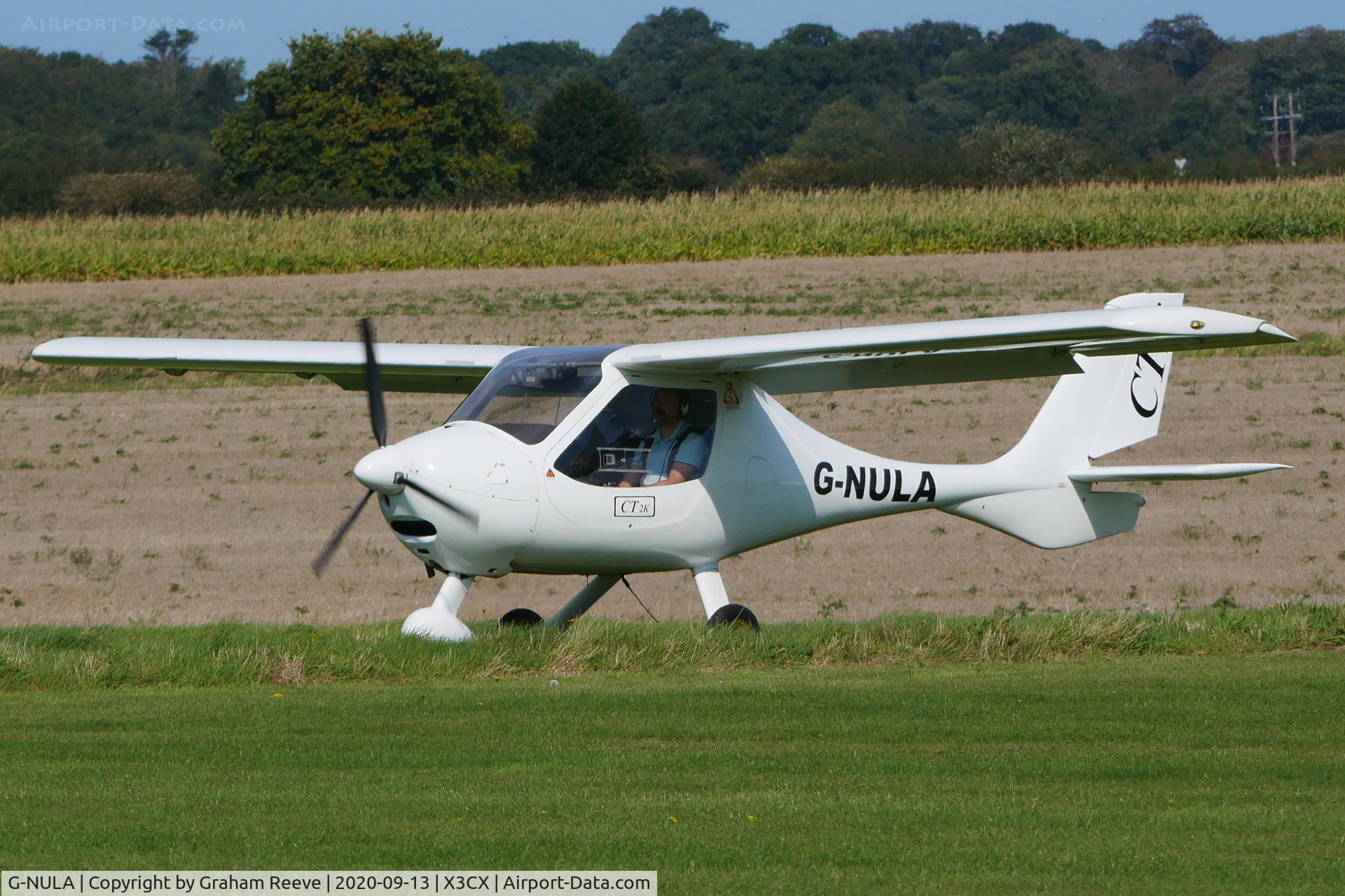 G-NULA, 2002 Flight Design CT2K C/N 02.05.05.04, Just landed at Northrepps.