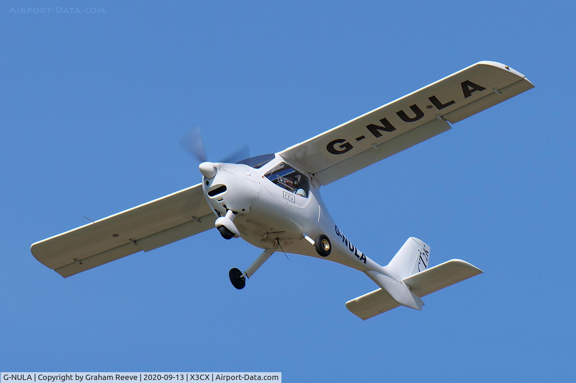 G-NULA, 2002 Flight Design CT2K C/N 02.05.05.04, Departing from Northrepps.
