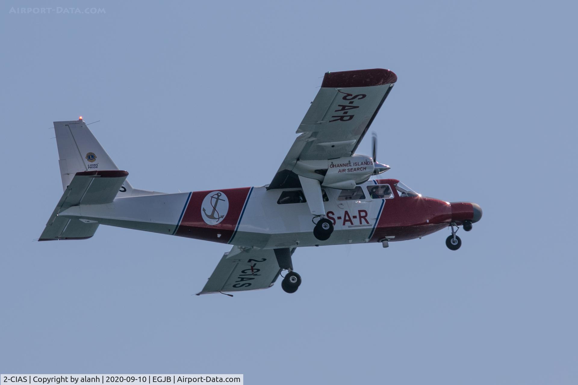 2-CIAS, 2018 Britten-Norman BN-2B-20 Islander C/N 2314, Showing at the 2020 Guernsey Battle of Britain Air Display - one of very few British displays to go ahead in 2020