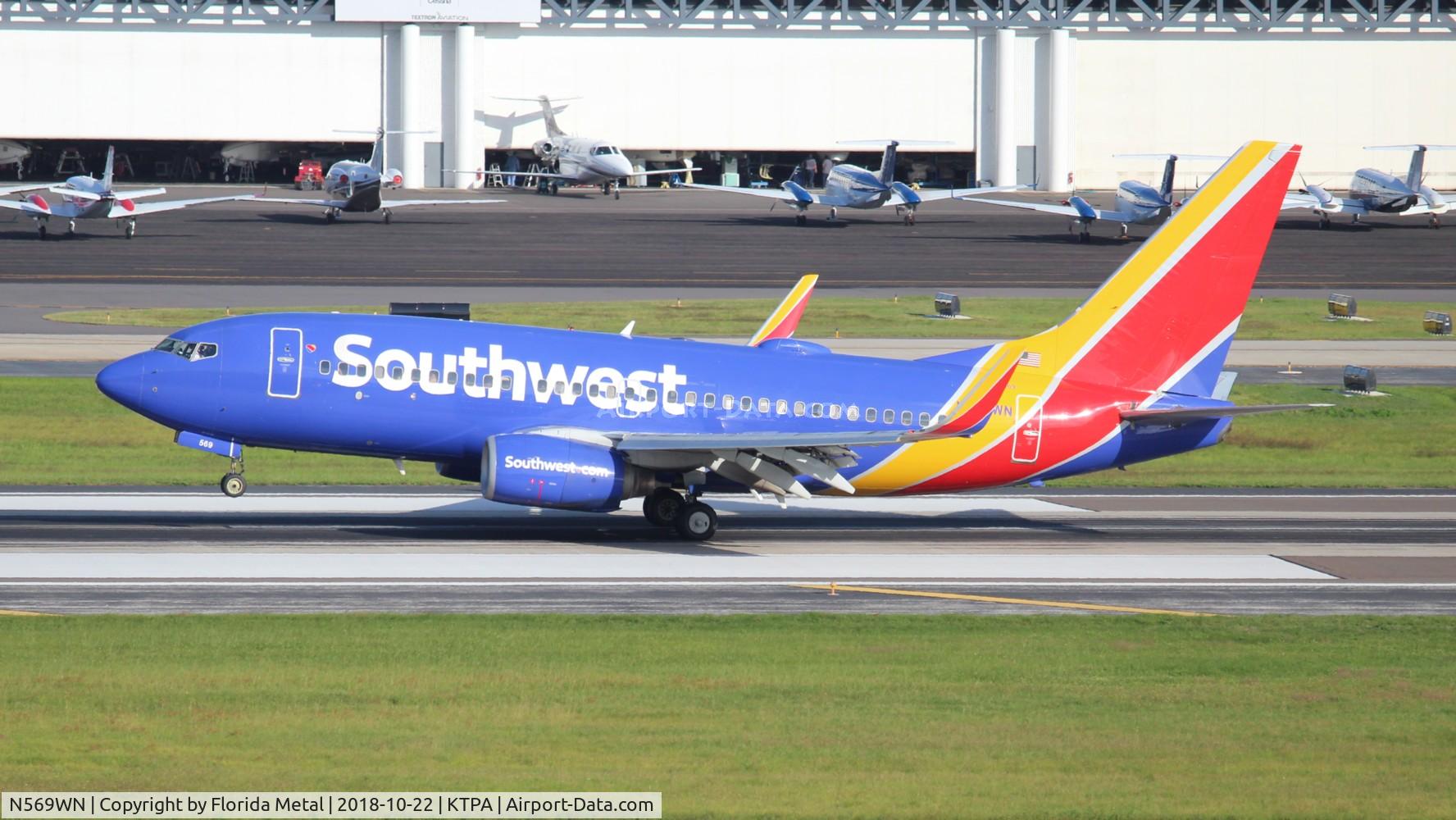 N569WN, 2002 Boeing 737-7CT C/N 33656, TPA 2018