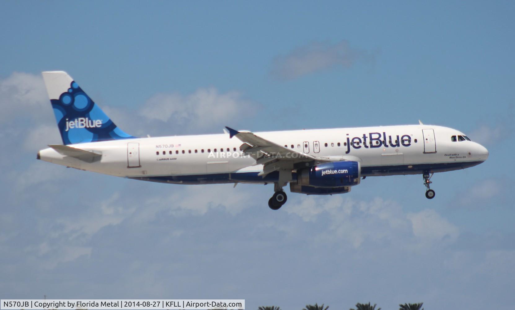 N570JB, 2003 Airbus A320-232 C/N 2099, FLL 2014