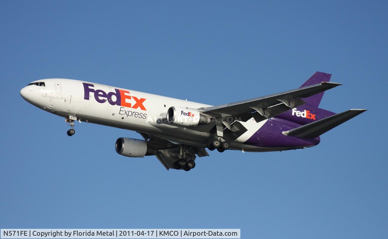 N571FE, 1980 McDonnell Douglas MD-10-10F C/N 47830, MCO 2011