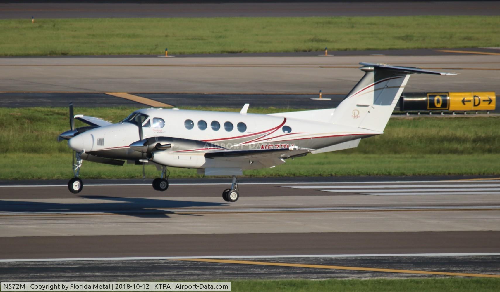 N572M, 1978 Beech 200 Super King Air C/N BB-398, TPA 2018