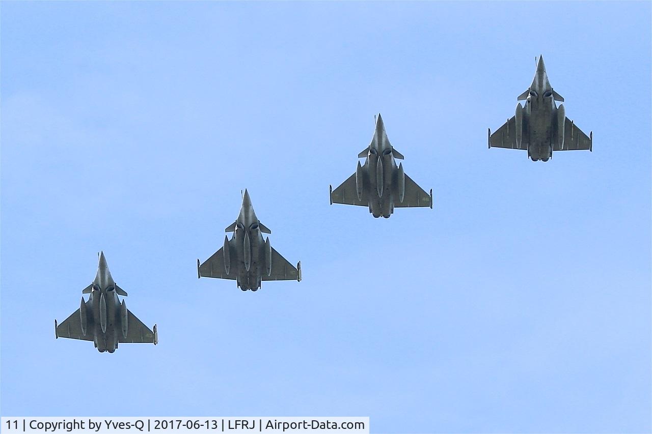 11, Dassault Rafale M C/N 11, Dassault Rafale M, Flight over Landivisiau Naval Air Base (LFRJ) Tiger Meet 2017